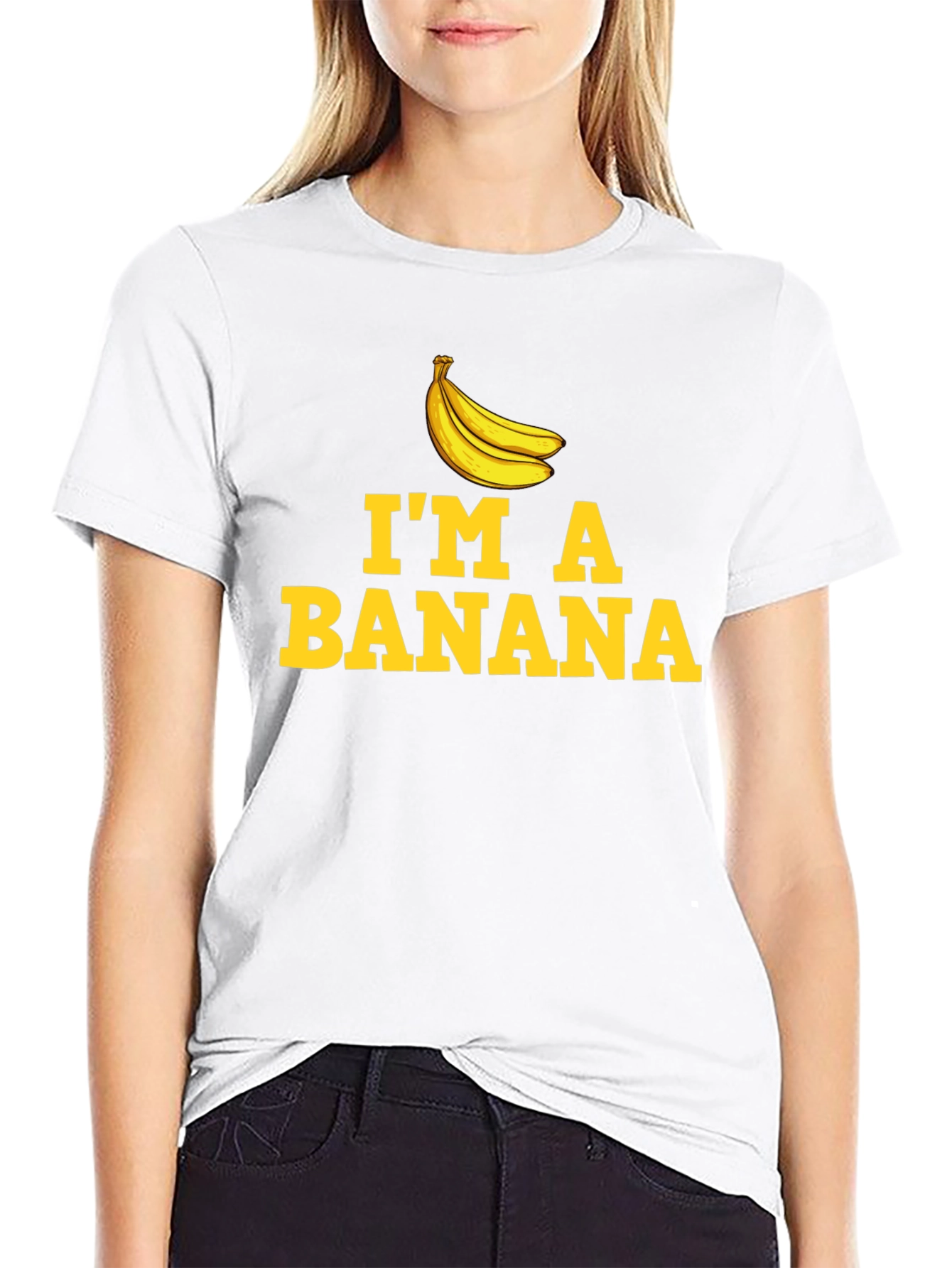 Black I'm a Banana T-Shirt - Novelty Graphic Tee view 9