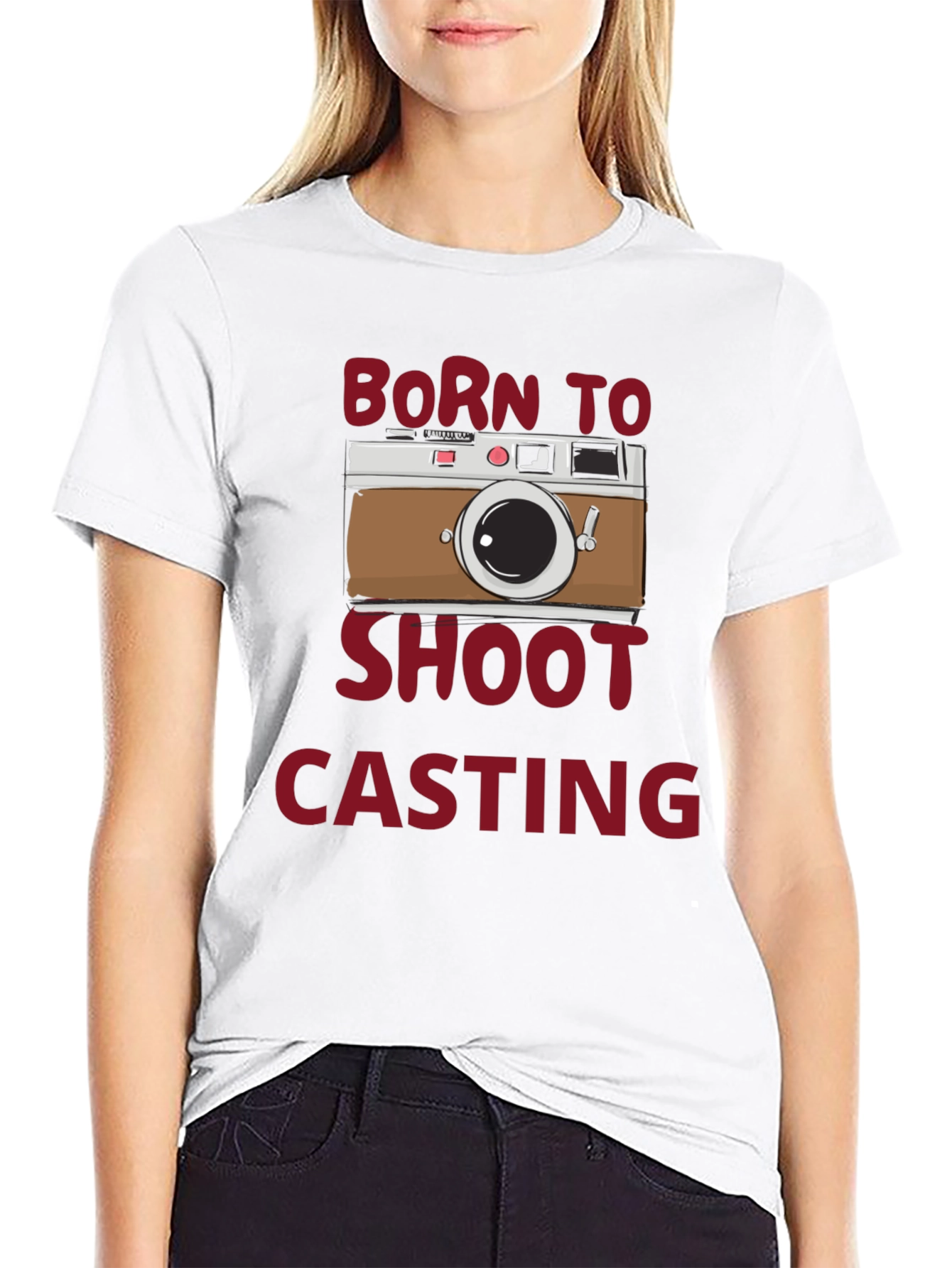 Black Born to Shoot Casting Black T-Shirt view 9