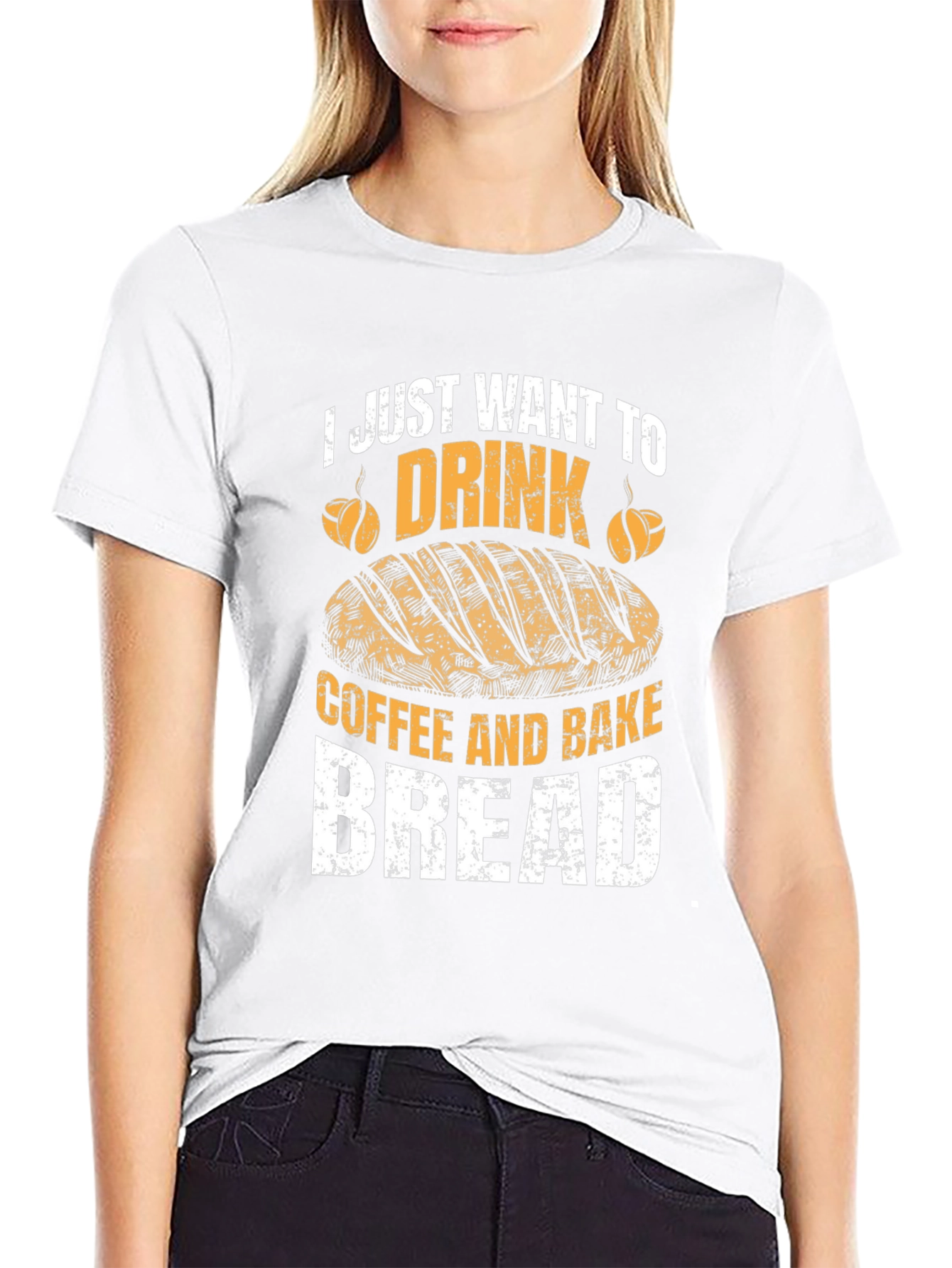 Black Coffee and Bread Lover's Tee view 9