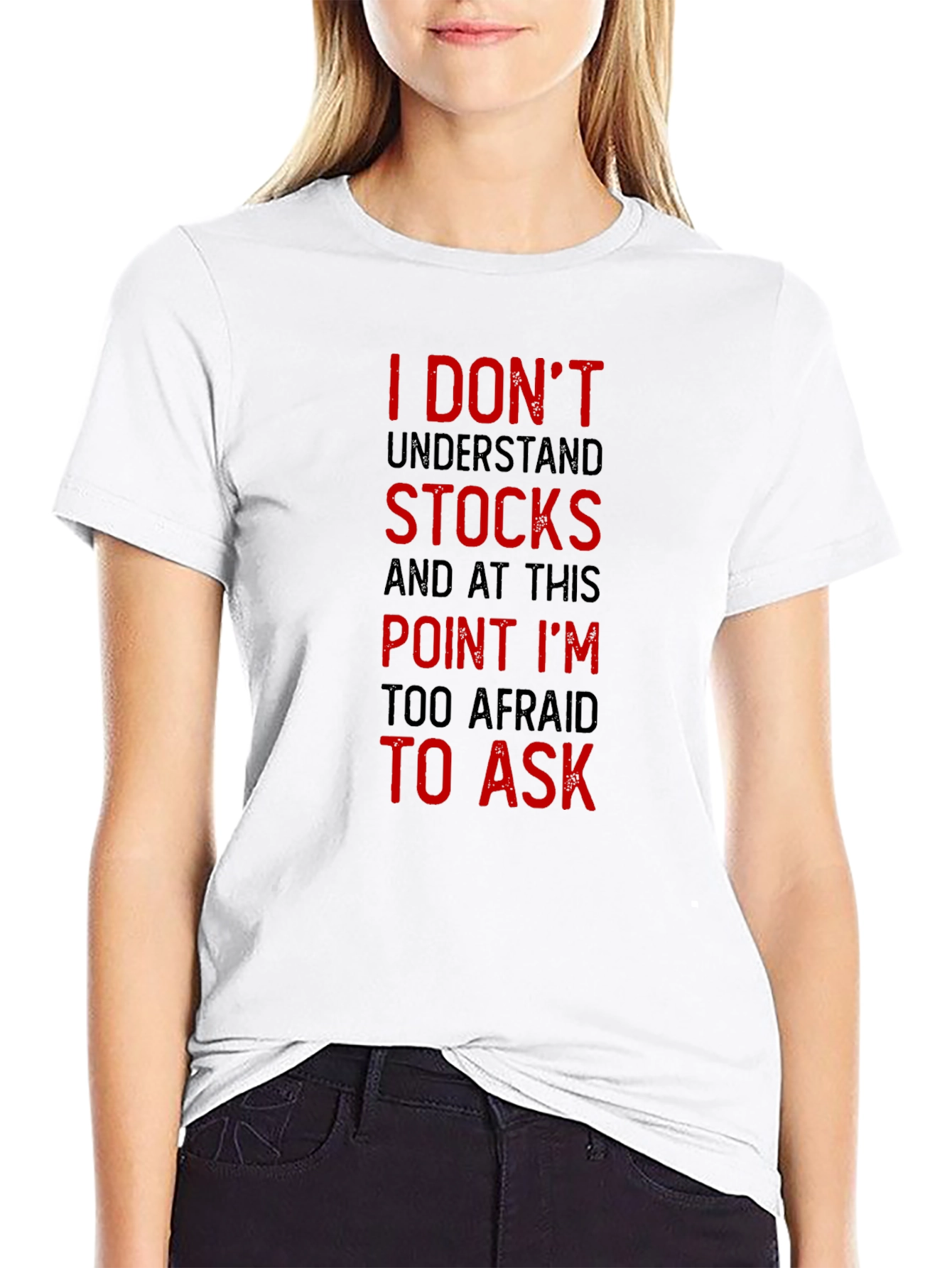 Black Funny Stock Market T-Shirt - I Don't Understand Stocks view 9