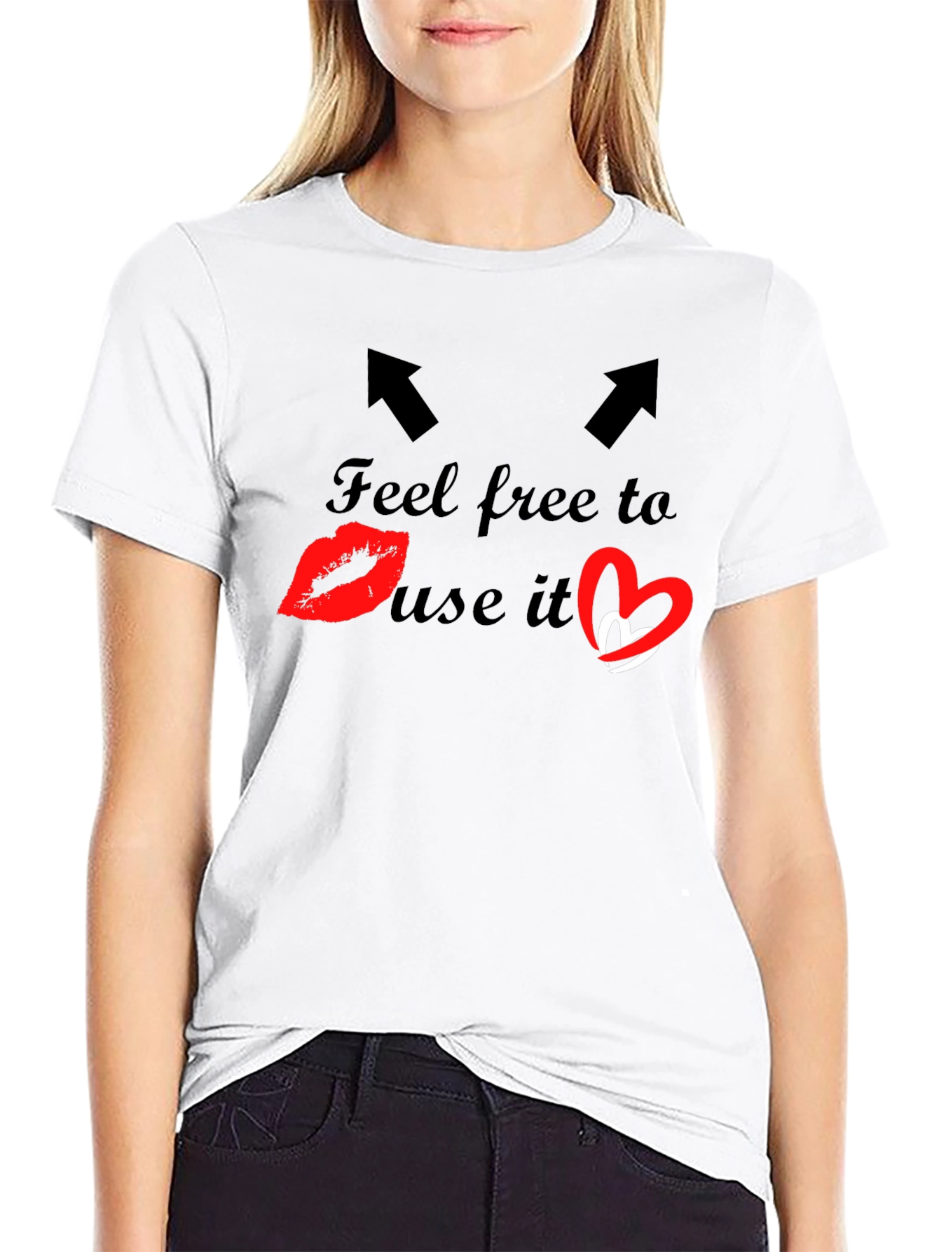 Black Feel Free To Use It Black Graphic Tee view 9