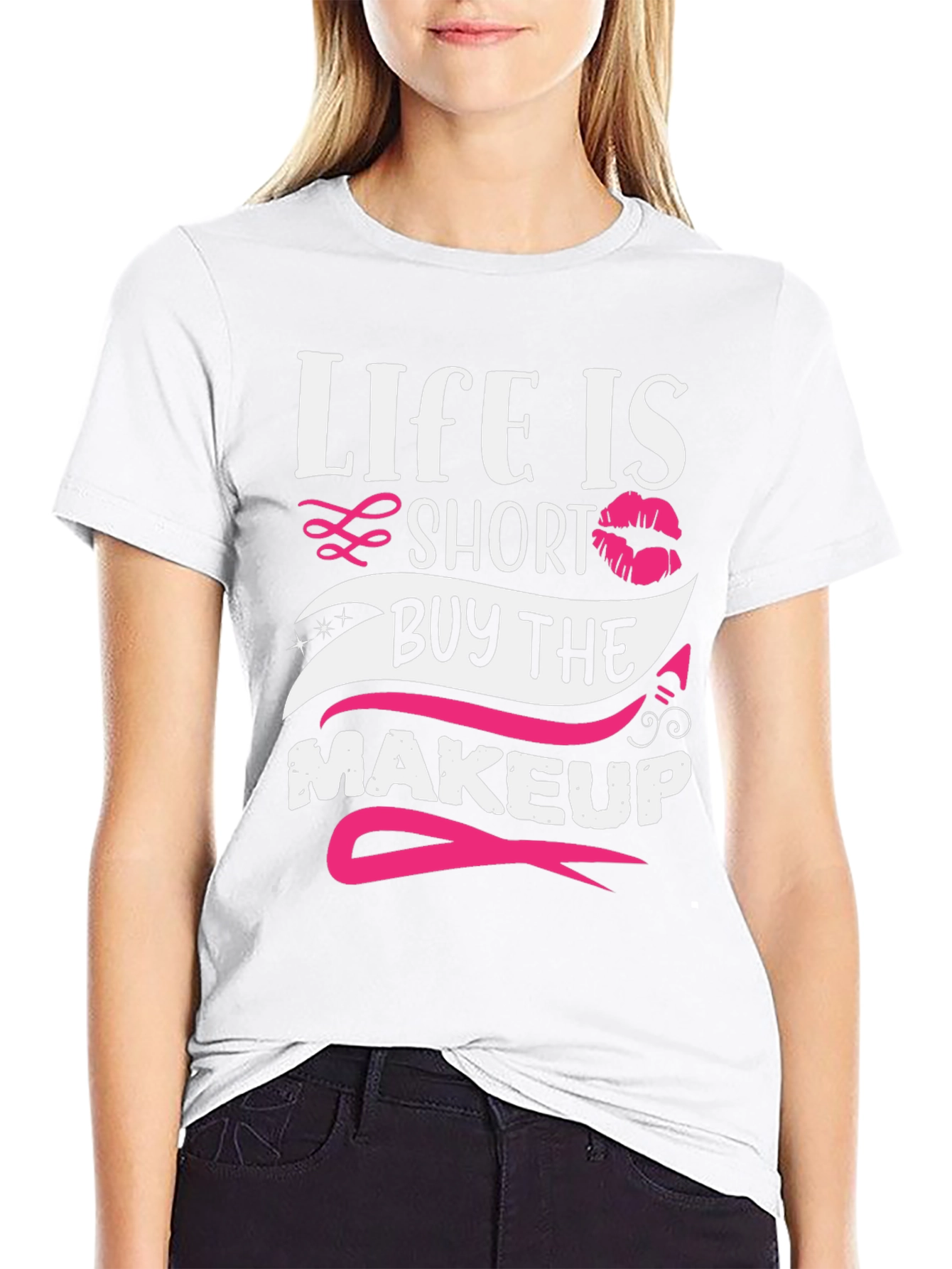 Black Life is Short Buy Makeup T-Shirt view 9