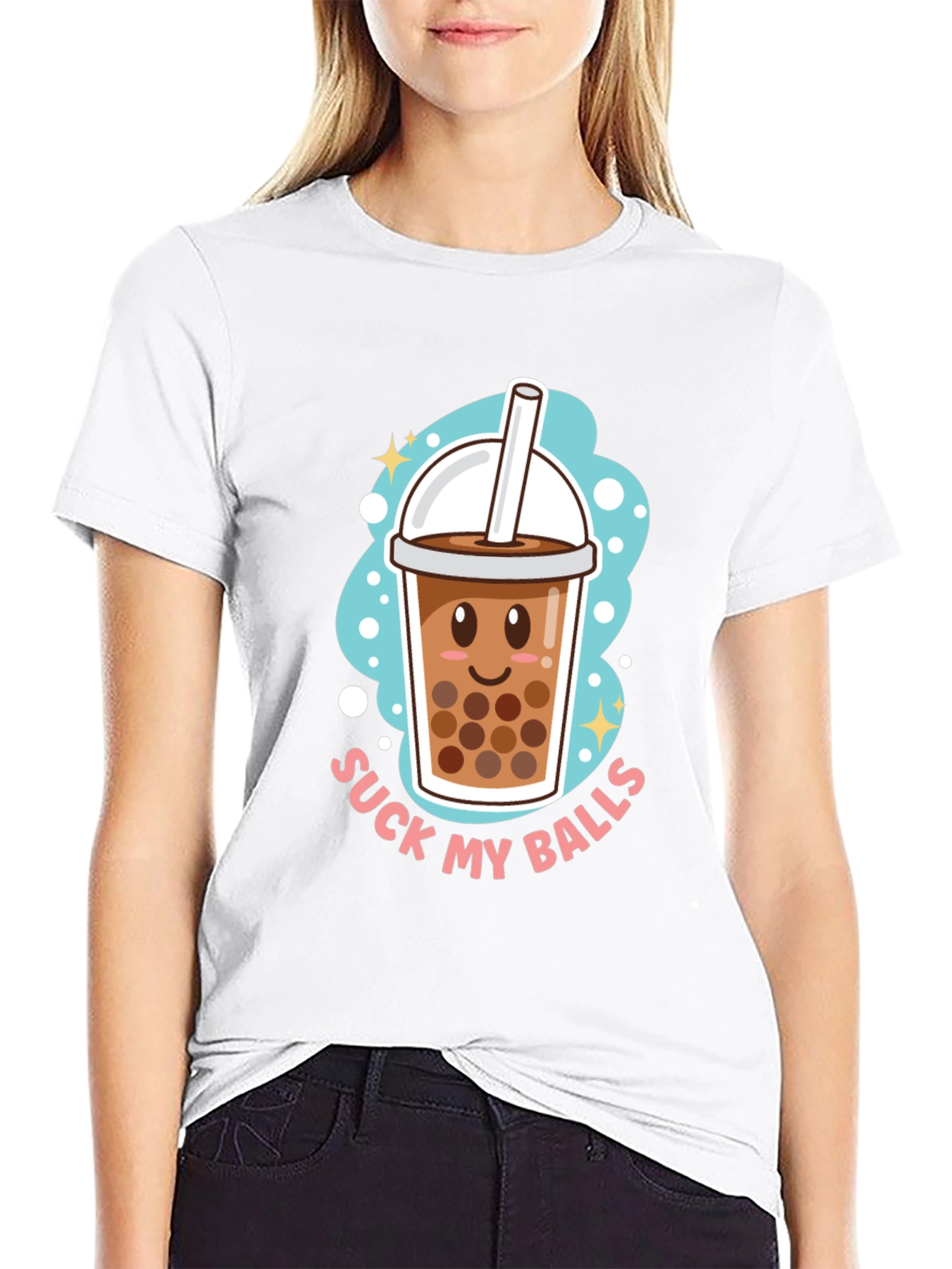 Boba Tea Graphic Tee - Suck My Balls - 9