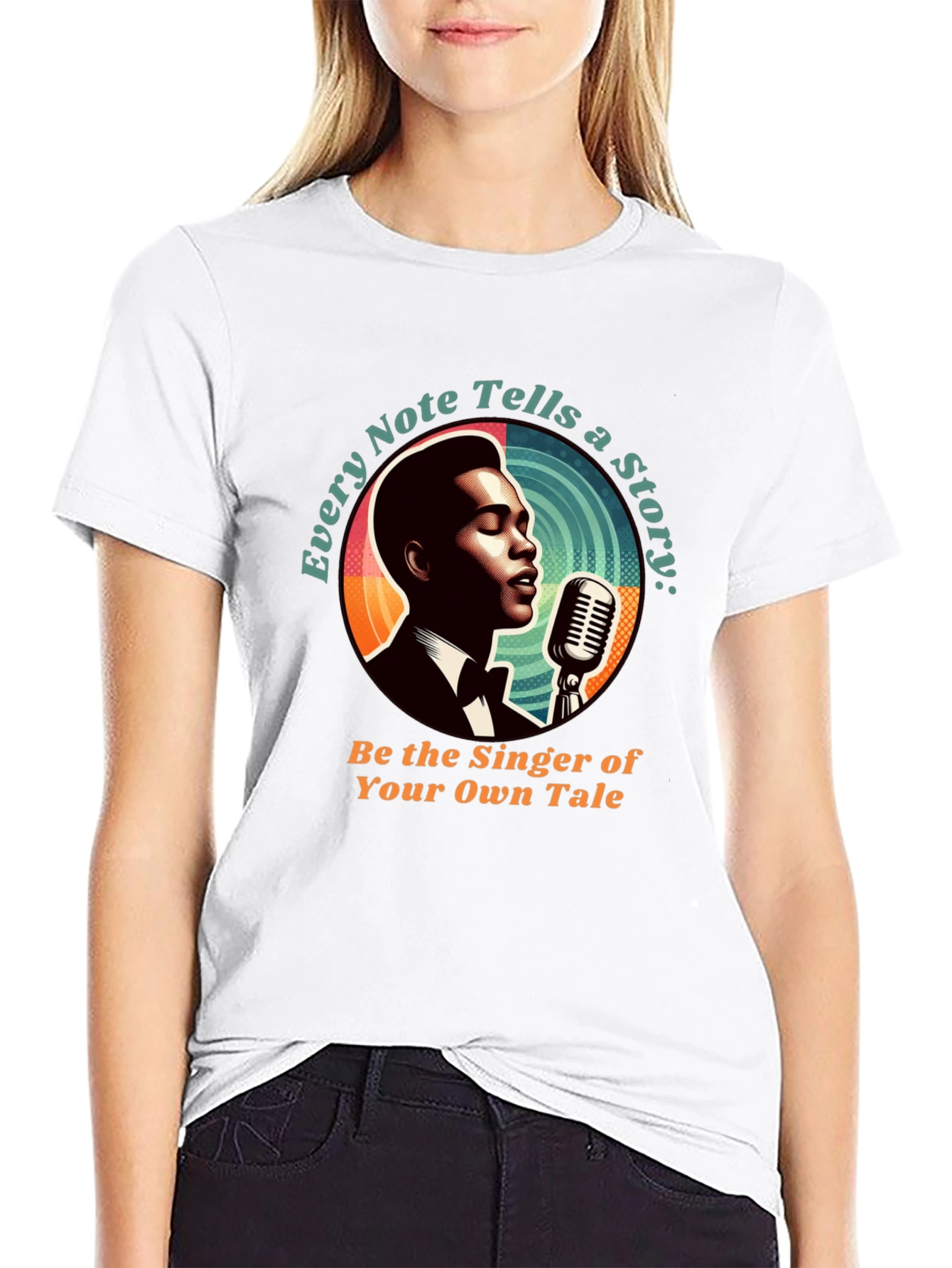 Black Singer Graphic Tee - Every Note Tells A Story view 9