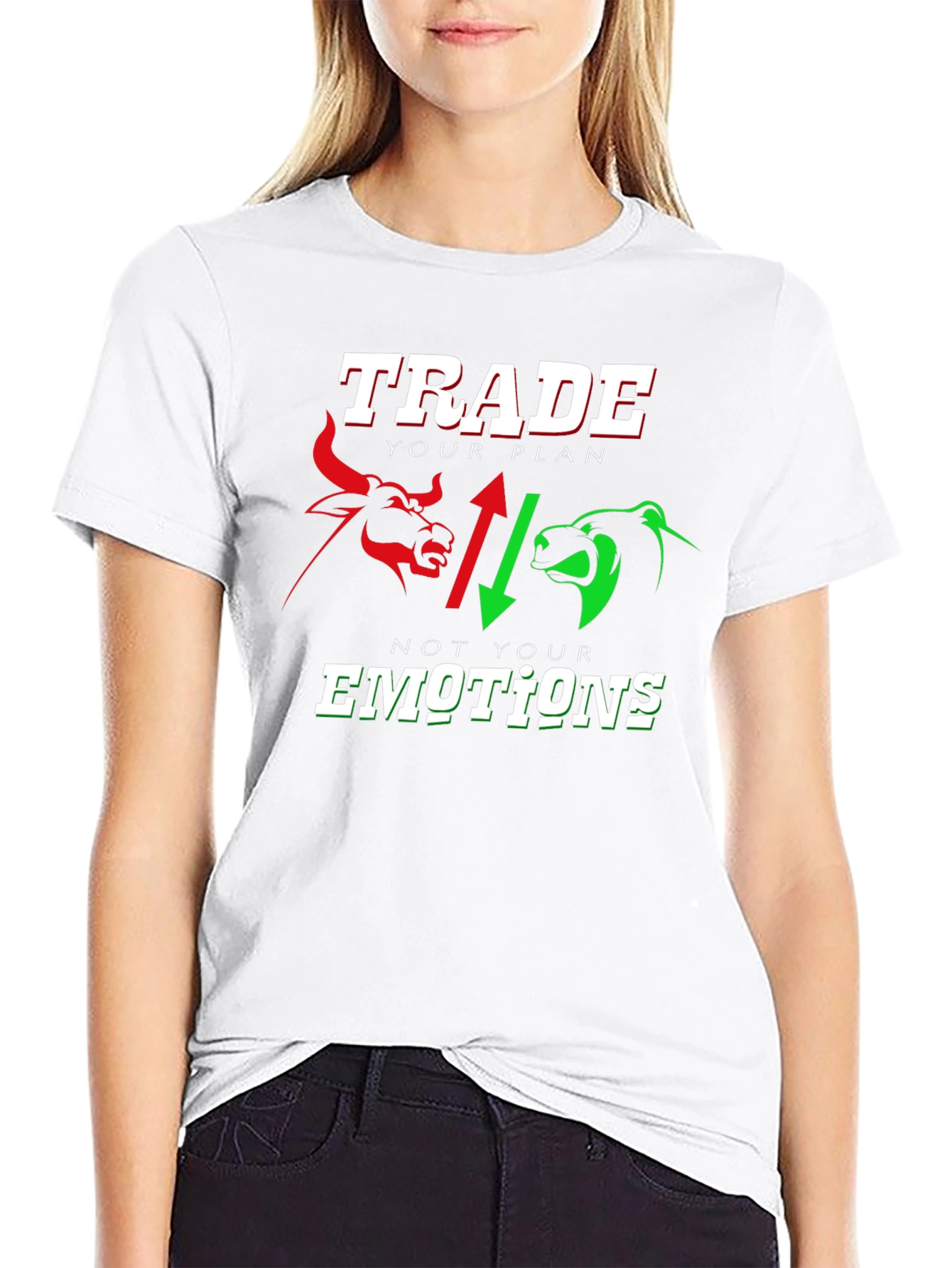 Black Trade Your Plan T-Shirt view 9