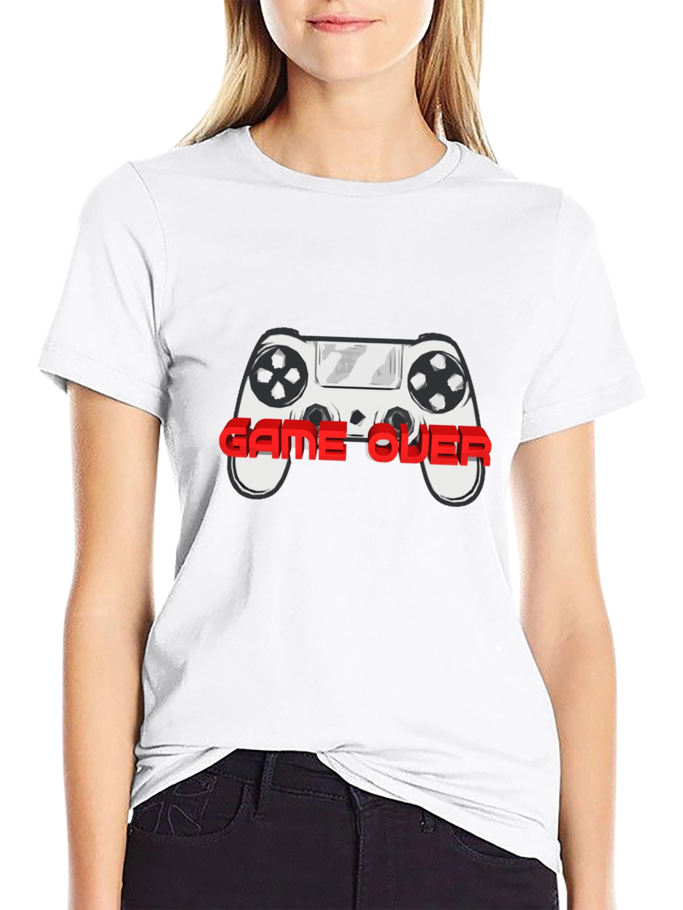 Black Game Over T-Shirt - Gamer Style view 9