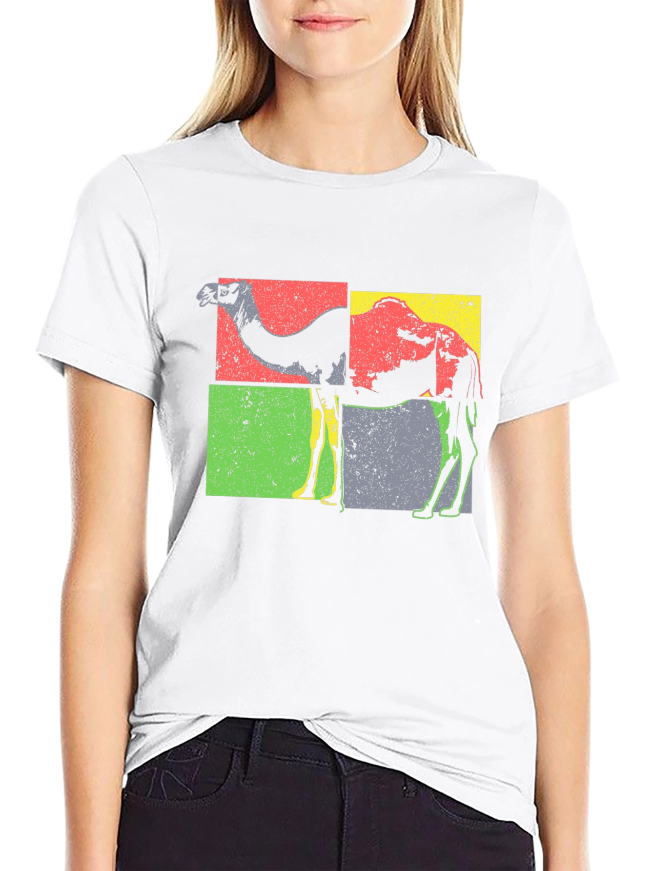 Black Retro Camel T-Shirt - Vintage Graphic Tee view 9