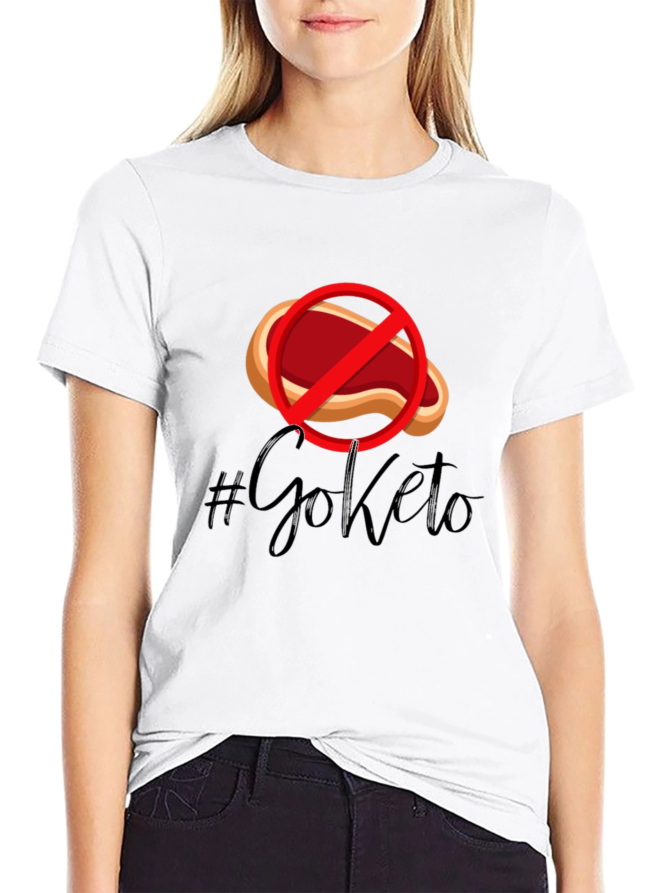 Go Keto T-Shirt - No Meat Diet Tee - 9