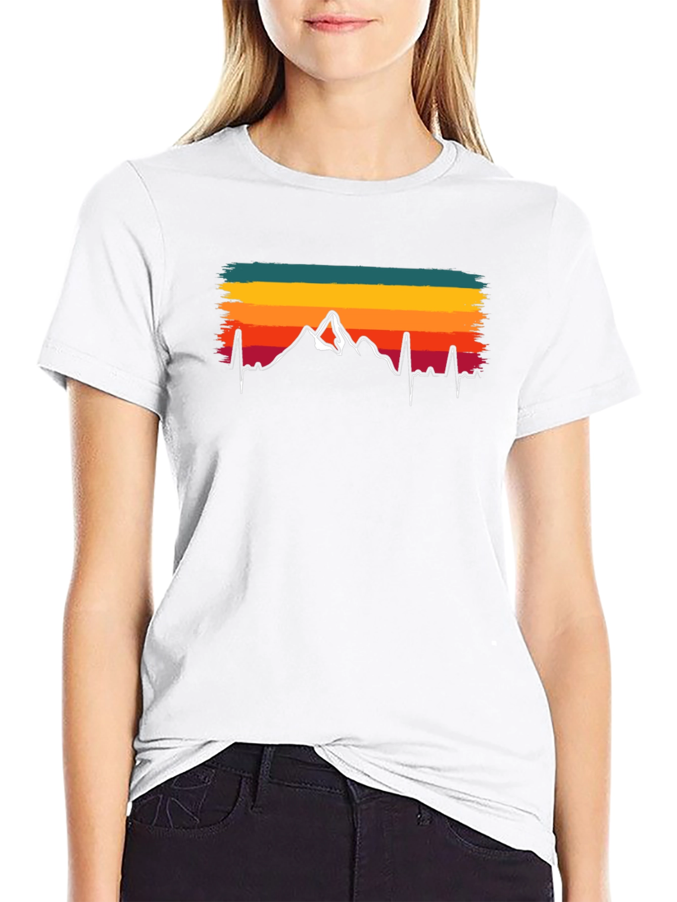 Black Mountain Heartbeat T-Shirt - Adventure Tee view 9