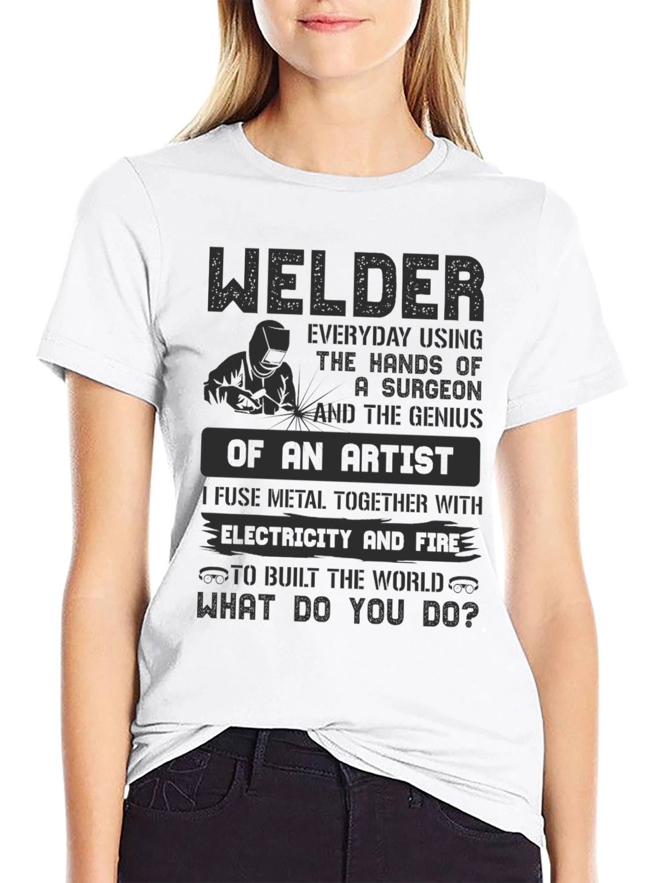 Black Welder Artist T-Shirt - Everyday Hero Apparel view 9