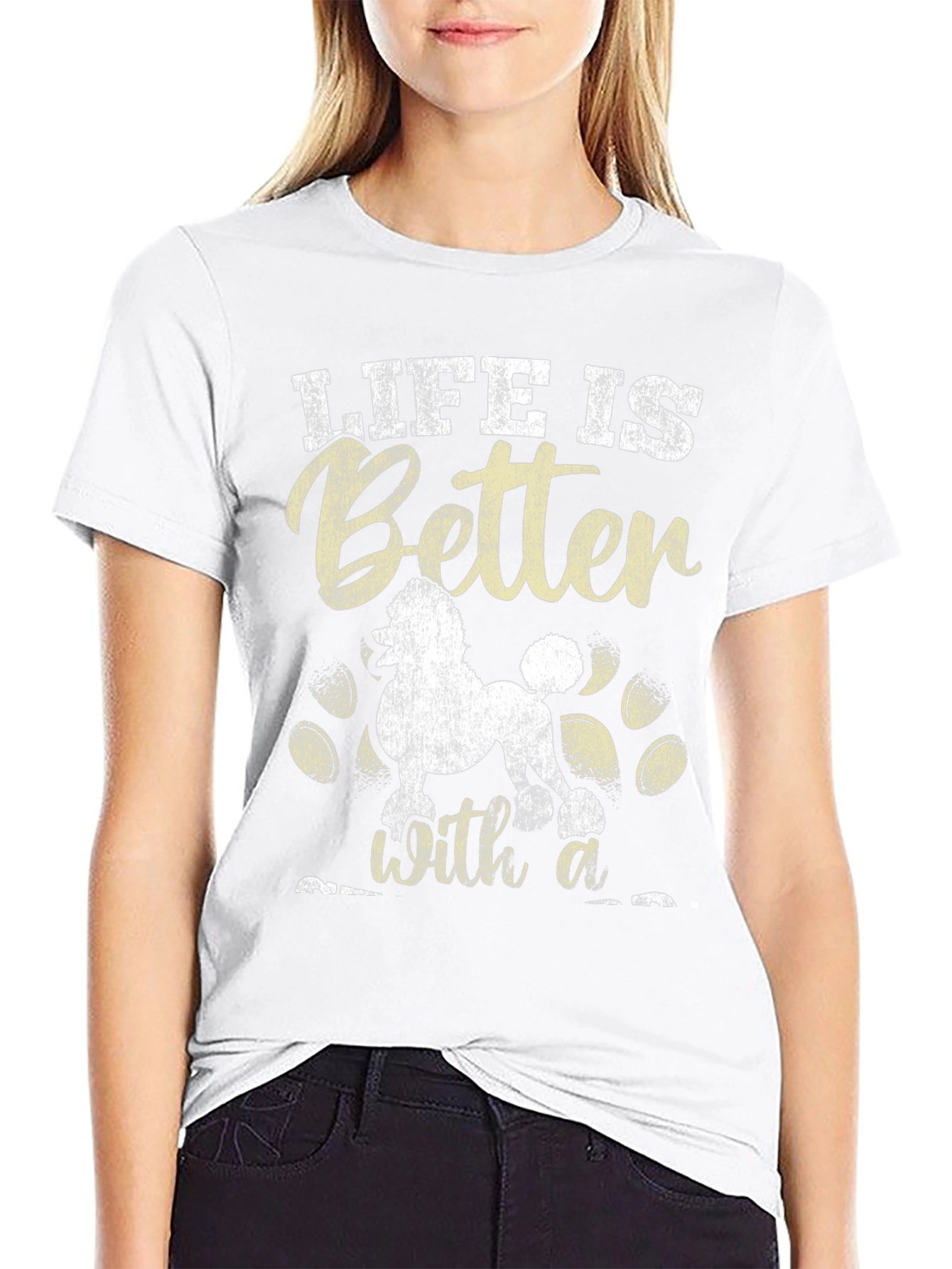 Black Life is Better with a Poodle T-Shirt view 9