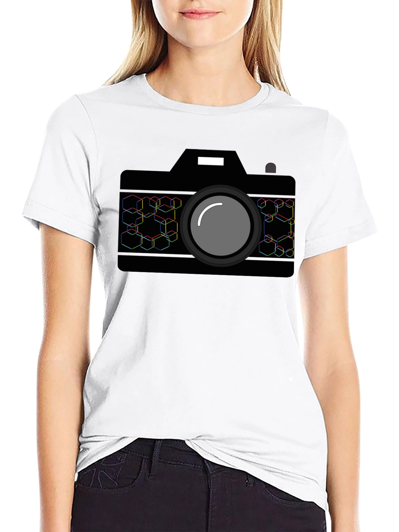 Black Camera Graphic Tee - Black view 9