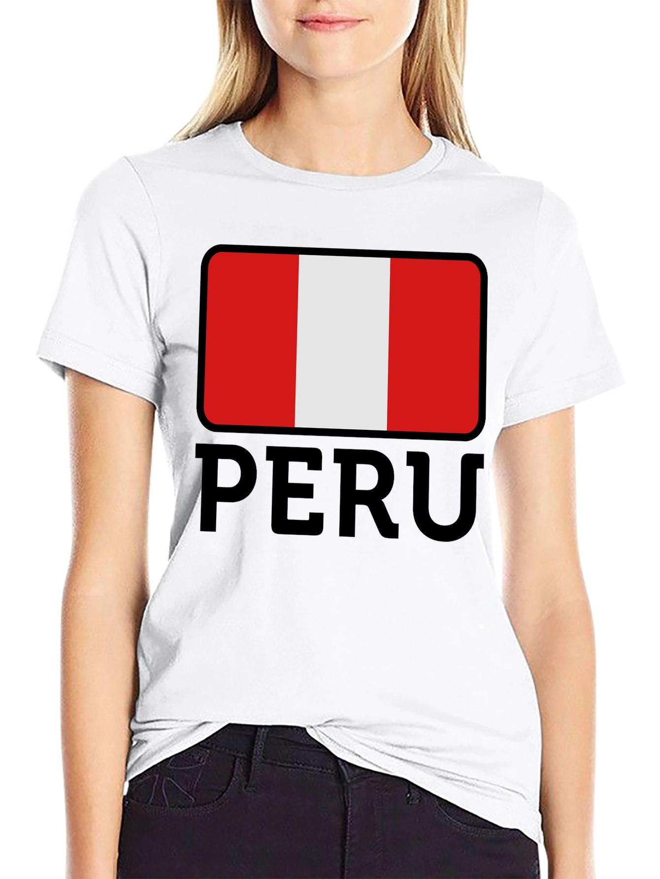 Black Peru Flag T-Shirt - Stylish National Pride Tee view 9