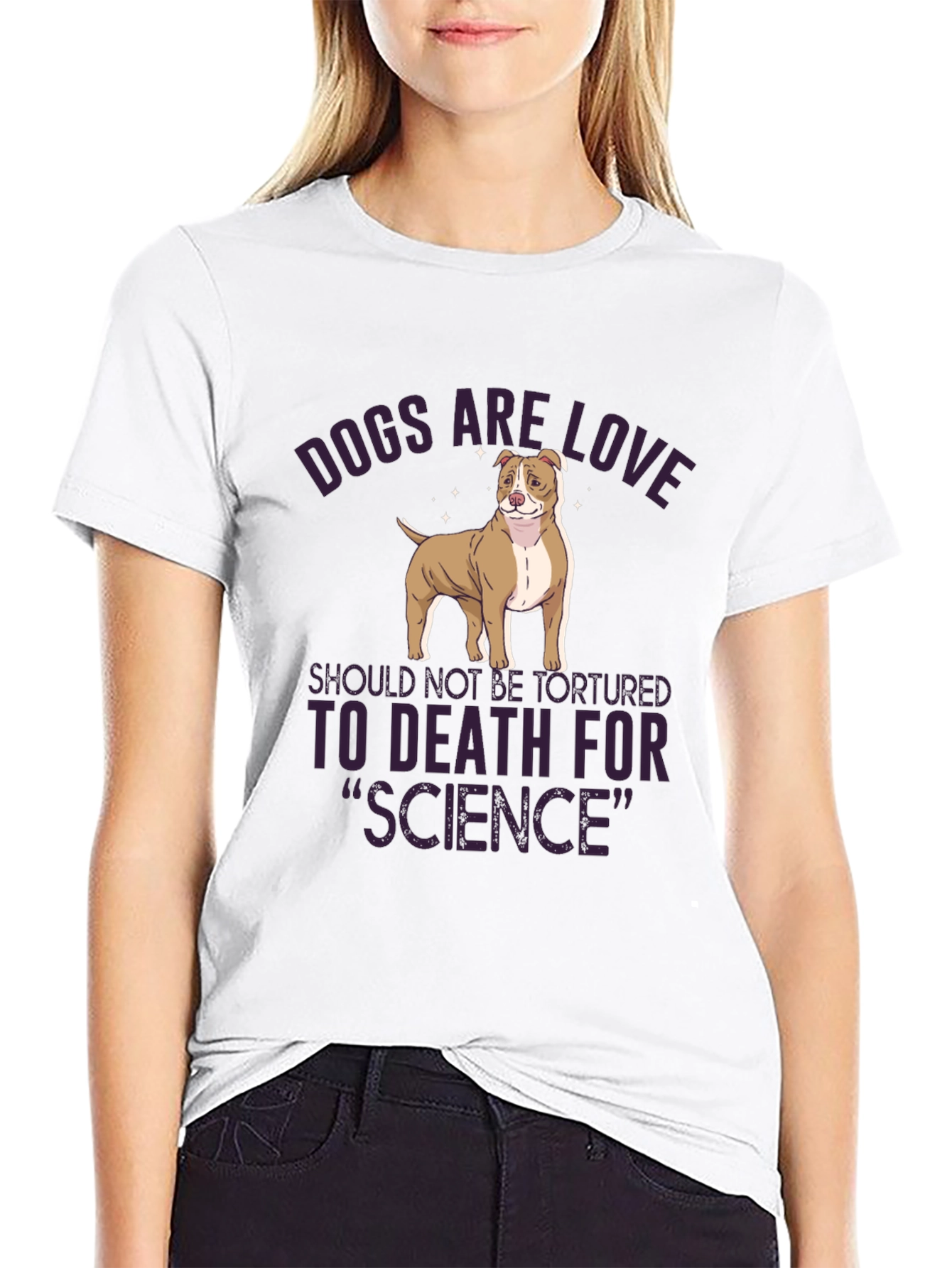 Black Dogs Are Love T-Shirt - Animal Rights Tee view 9