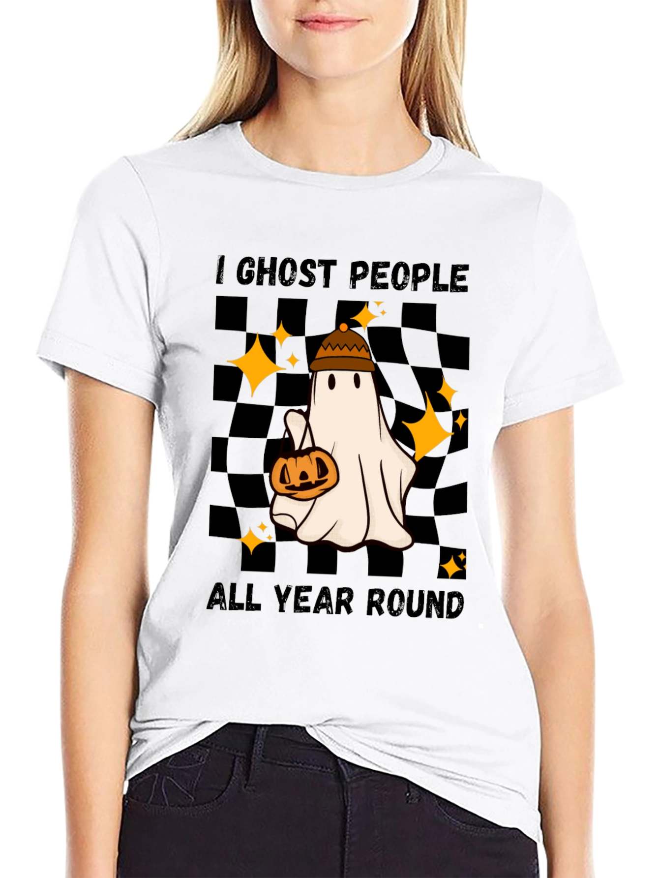 Black I Ghost People All Year Round T-Shirt view 9