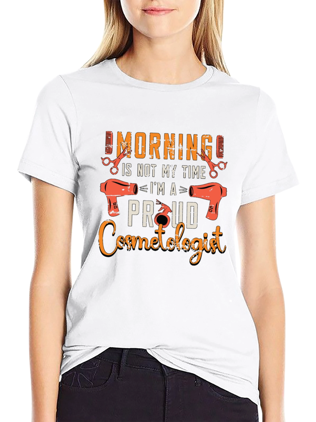 Black Proud Cosmetologist T-Shirt - Funny Barber Tee view 9