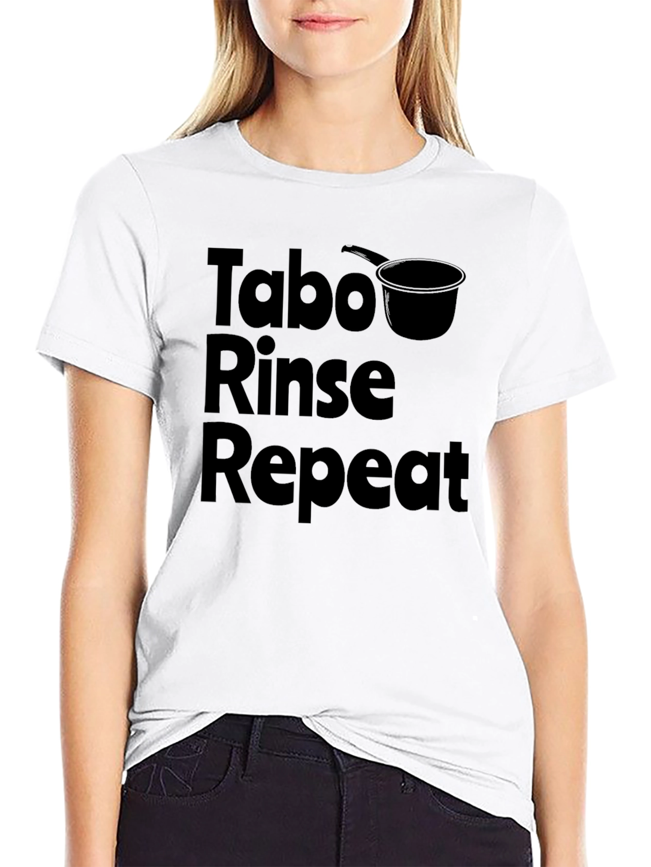Black Tabo Rinse Repeat T-Shirt - Black Graphic Tee view 9