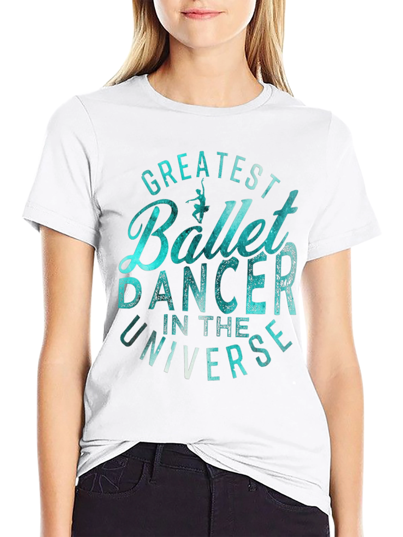 Black Greatest Ballet Dancer Universe Graphic T-Shirt view 9