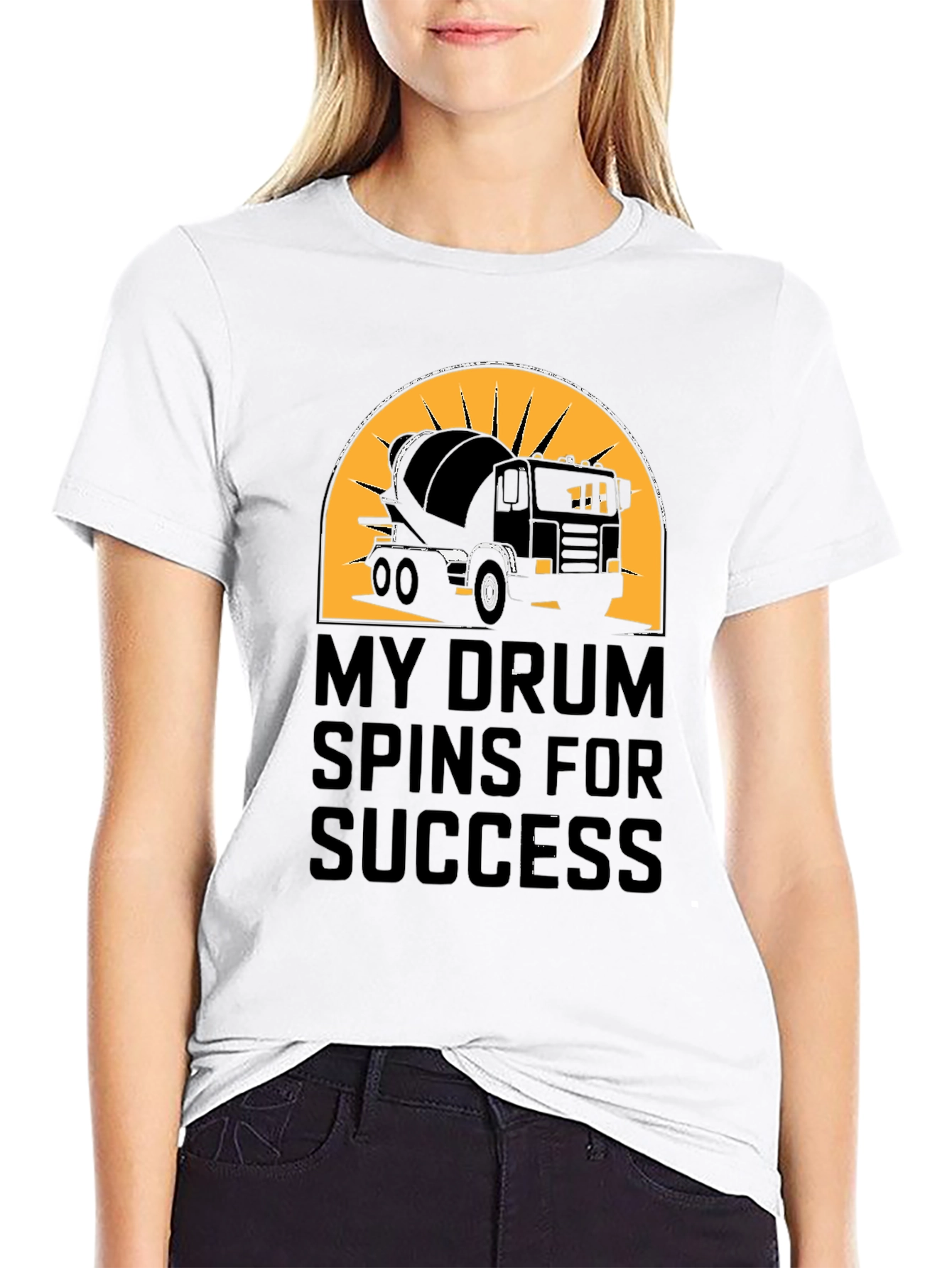 Black My Drum Spins for Success T-Shirt view 9