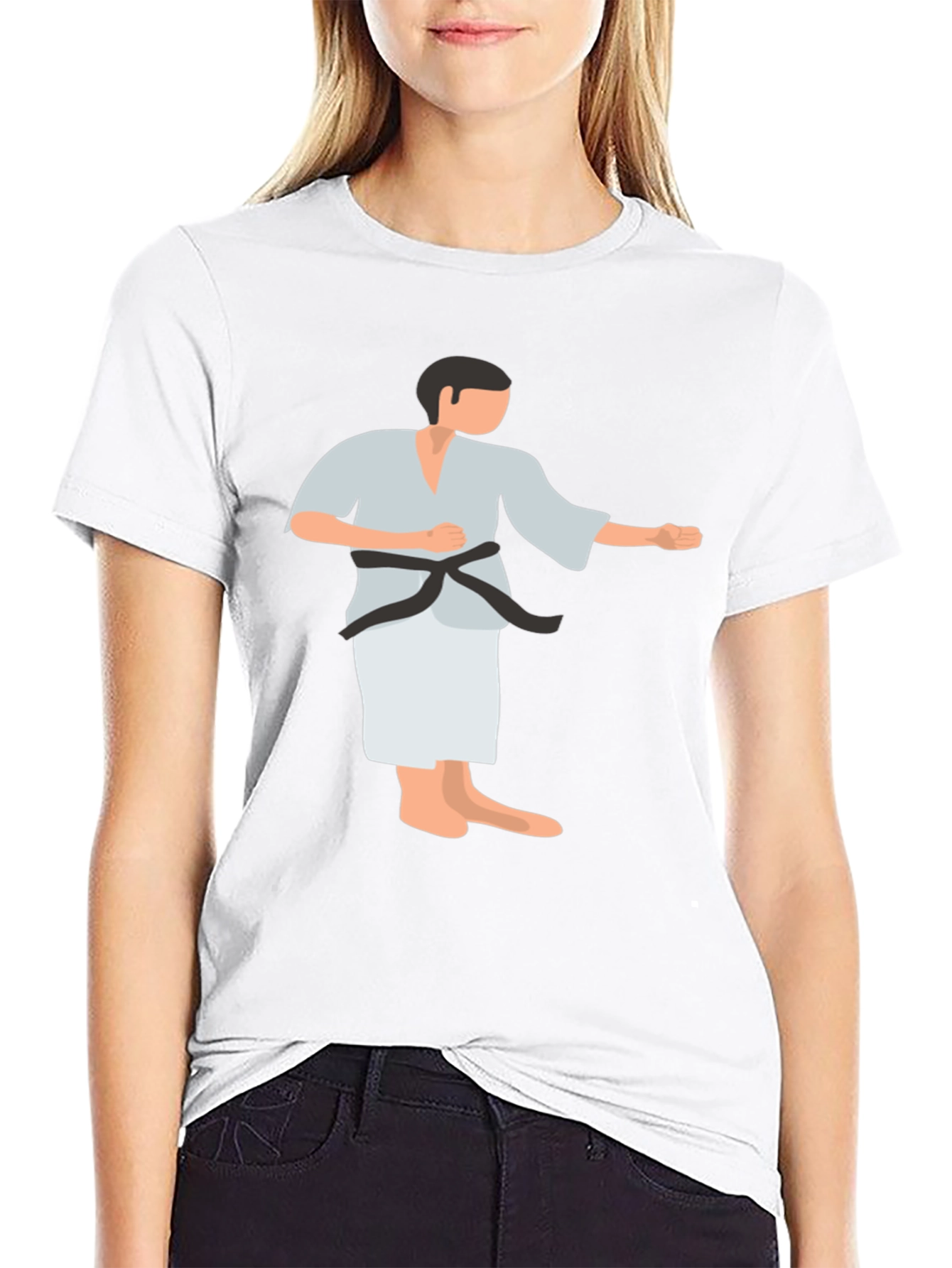 Black Karate Graphic T-Shirt - Black view 9