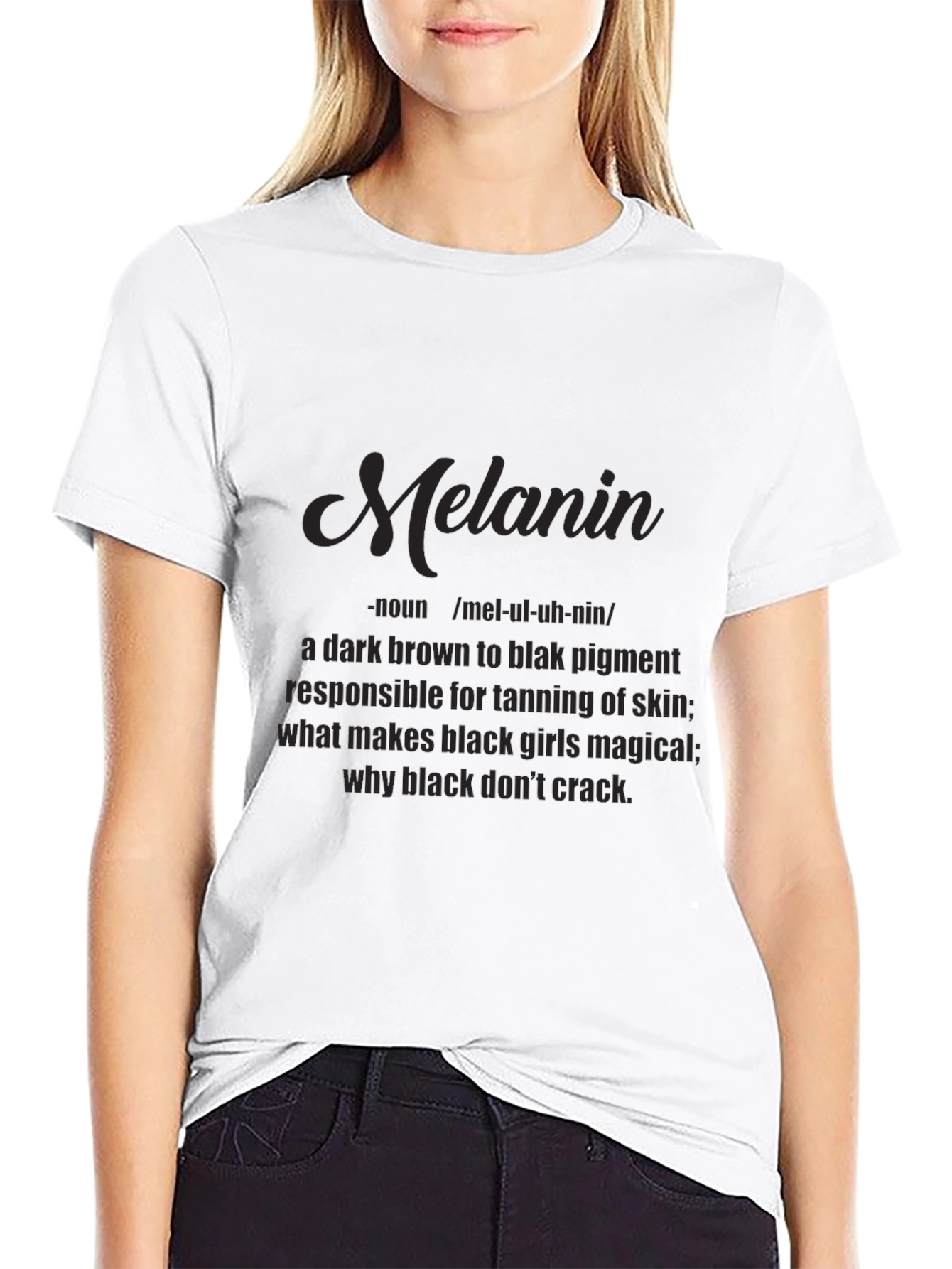 Black Melanin Definition T-Shirt - Black Pride Tee view 9