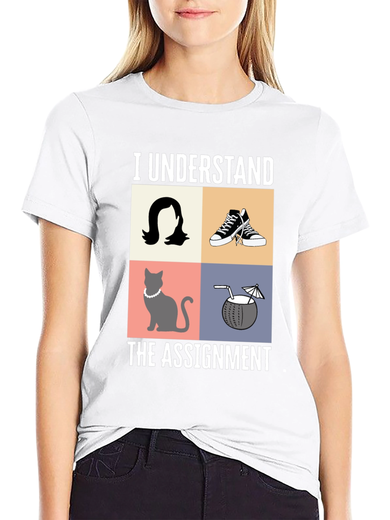 Black I Understand the Assignment Graphic T-Shirt view 9