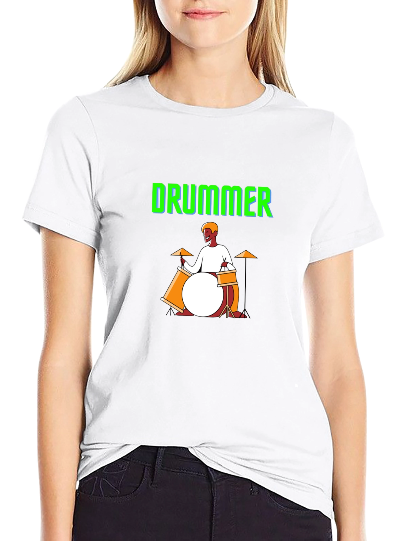 Black Drummer Graphic T-Shirt view 9