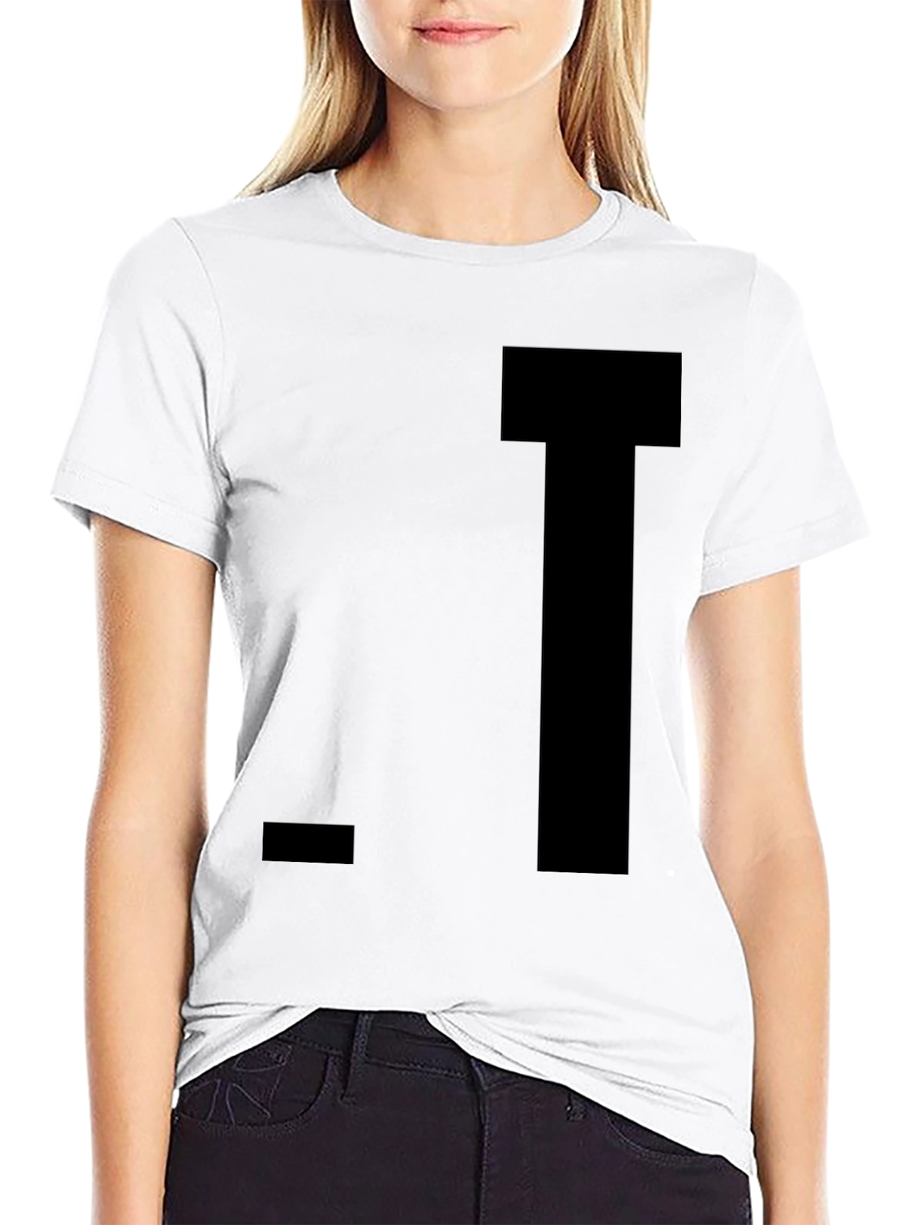 Black Classic Solid Black Crew Neck T-Shirt view 9