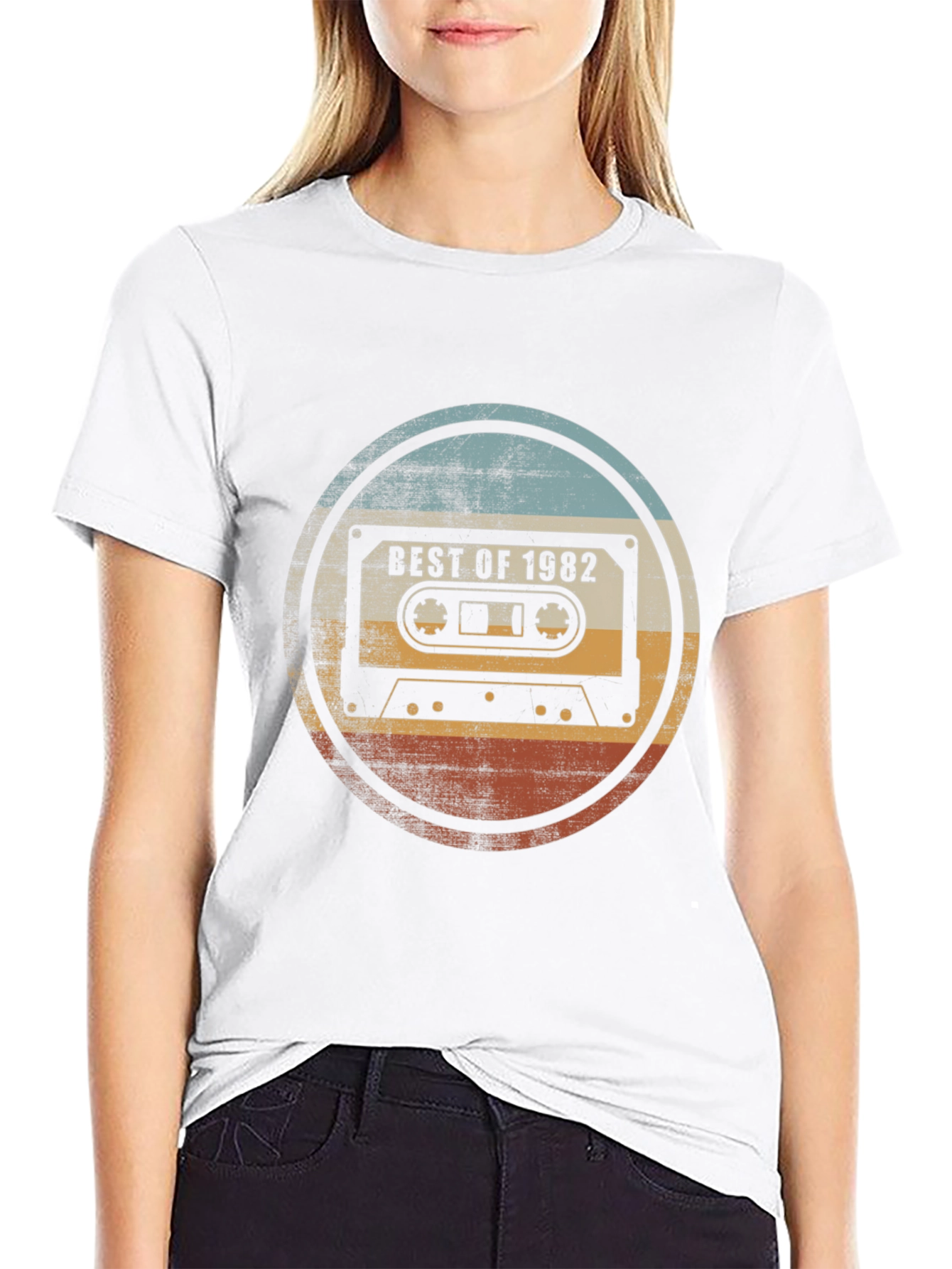 Black Best of 1982 Cassette Tape Graphic Tee view 9