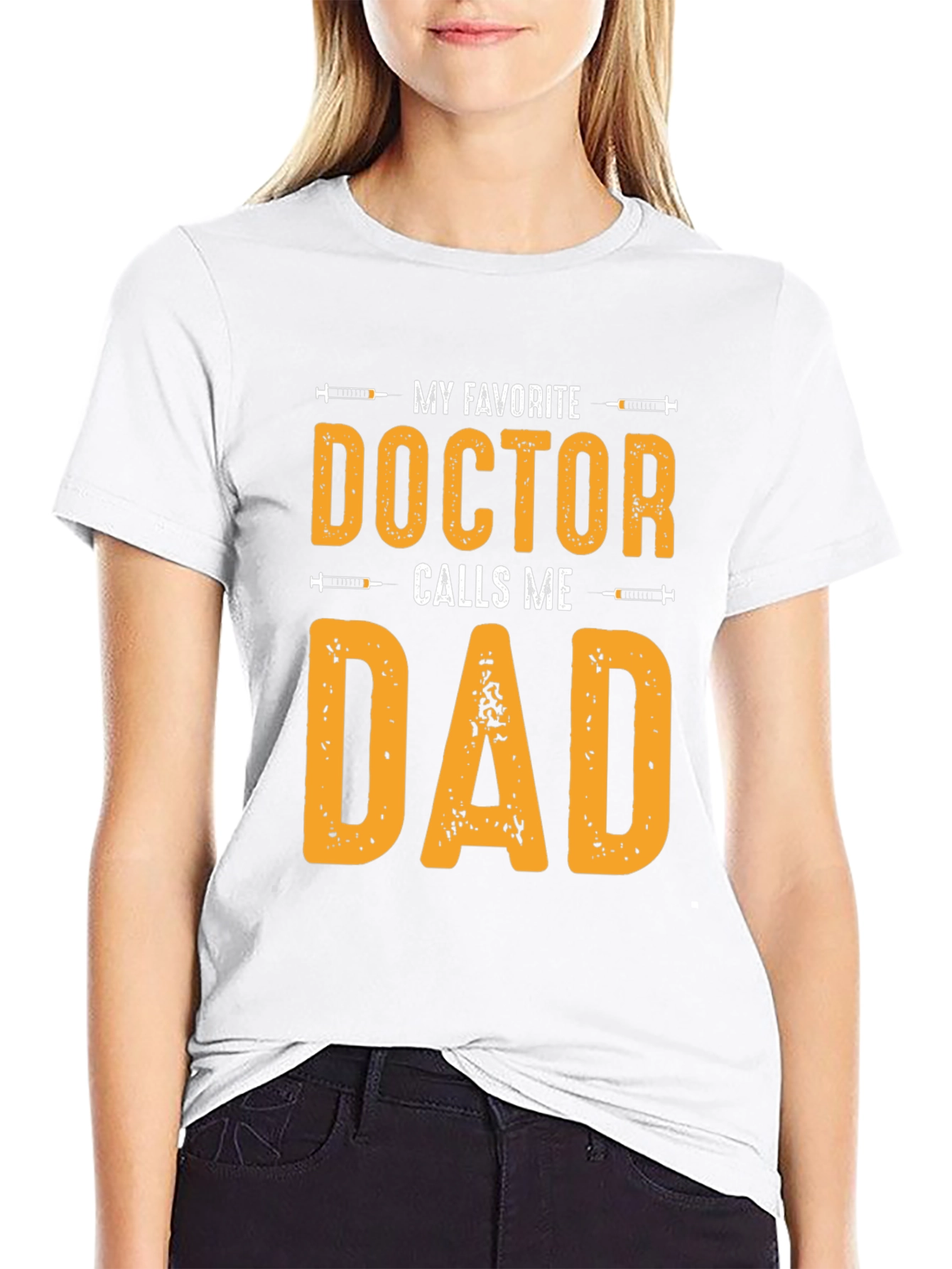 Black My Favorite Doctor Calls Me Dad T-Shirt view 9
