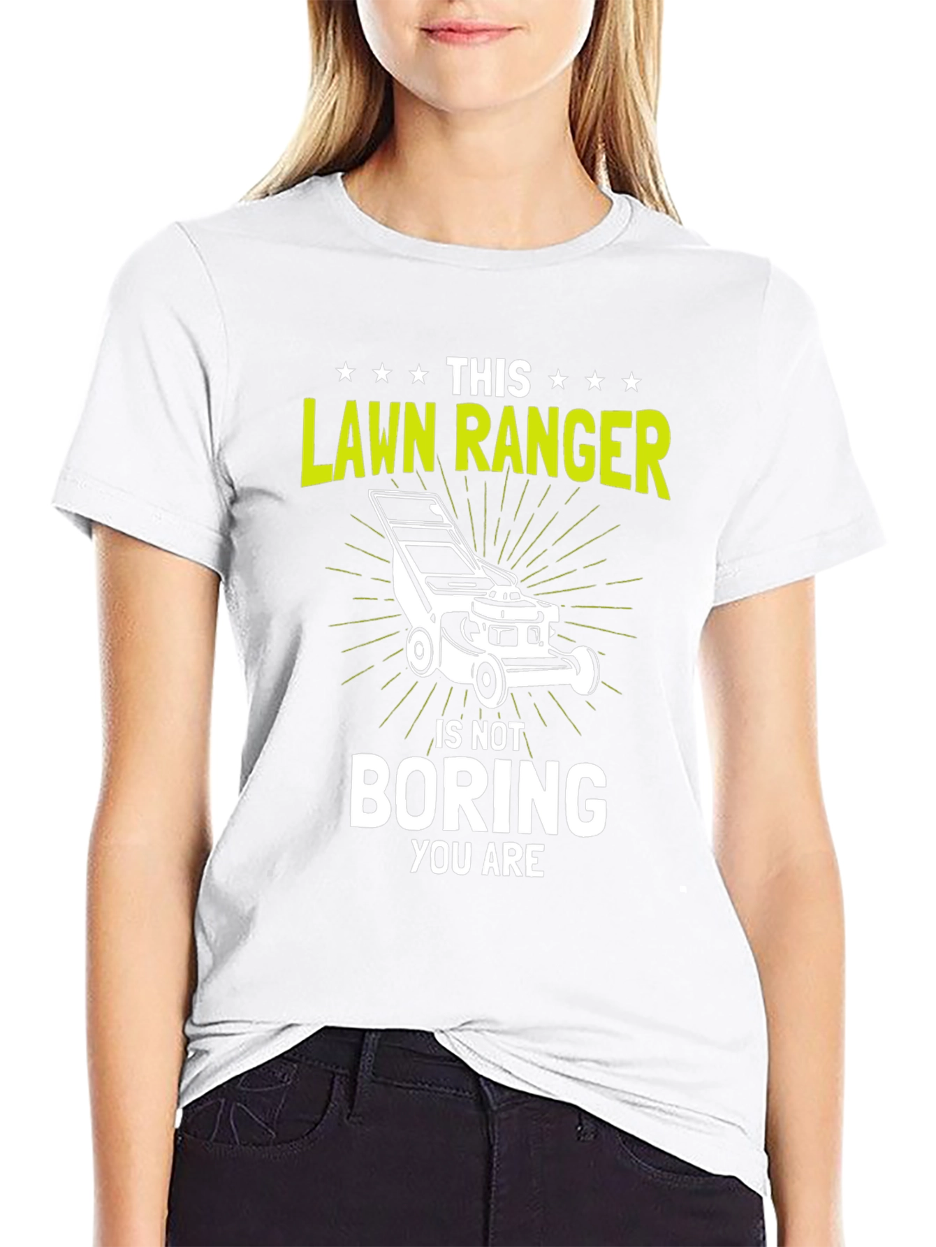 Black Lawn Ranger T-Shirt - Funny Landscaping Tee view 9