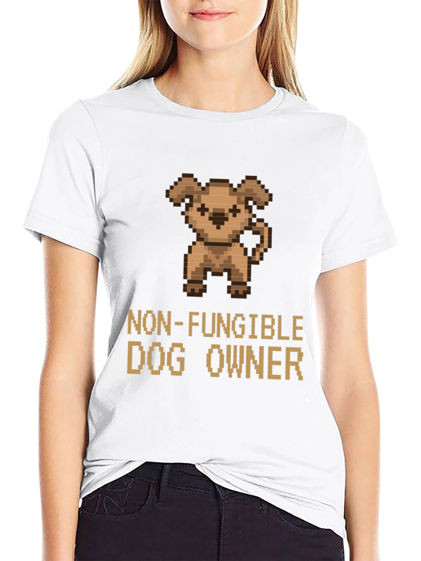 Black Non-Fungible Dog Owner Graphic T-Shirt view 9