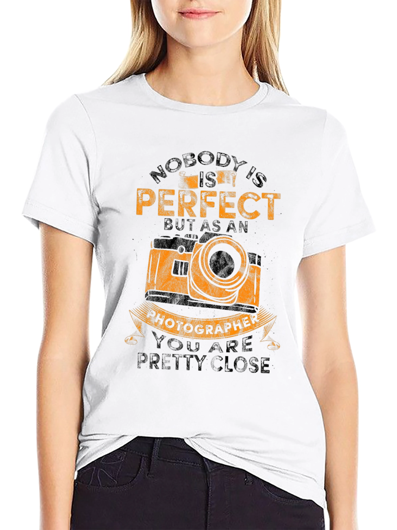 Black Photographer T-Shirt - Nobody's Perfect view 9