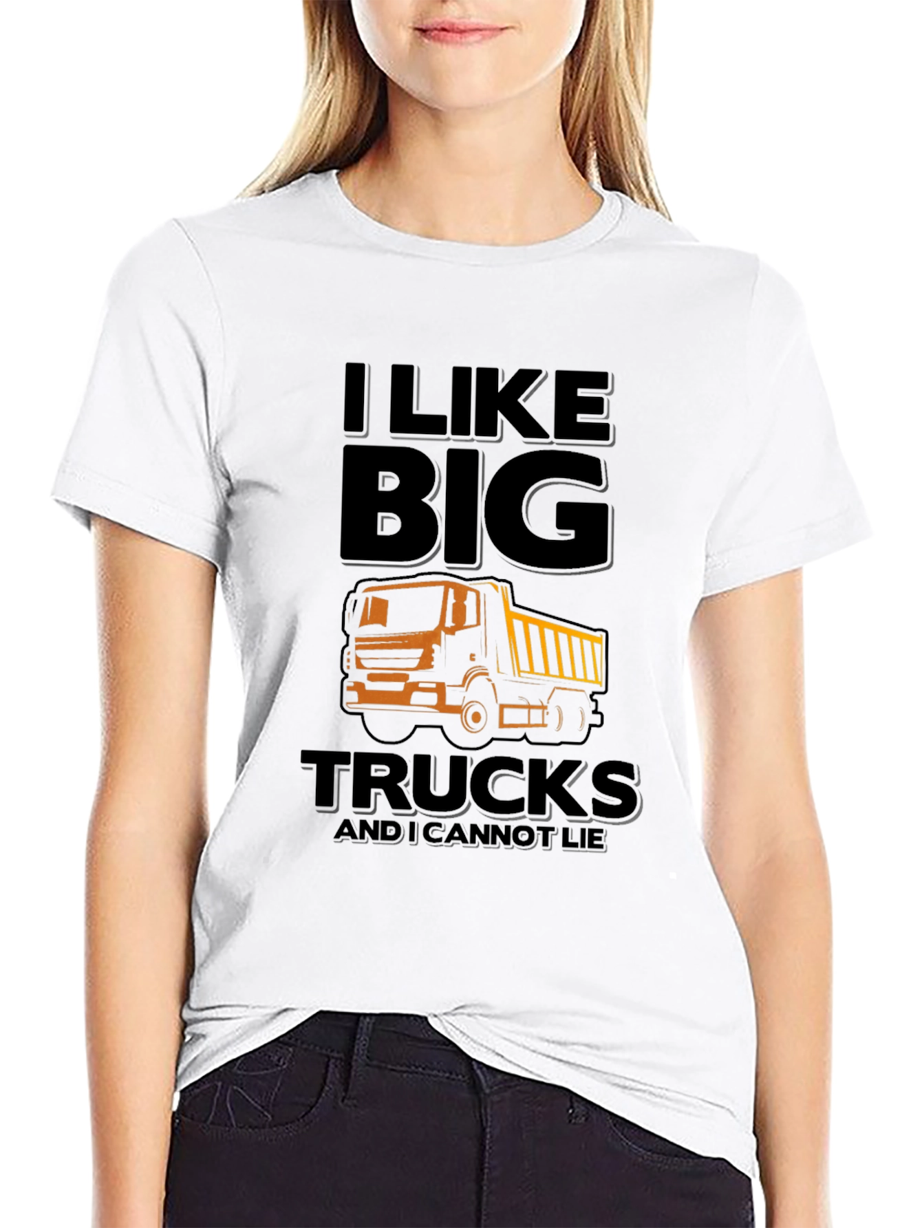 Black I Like Big Trucks T-Shirt view 9