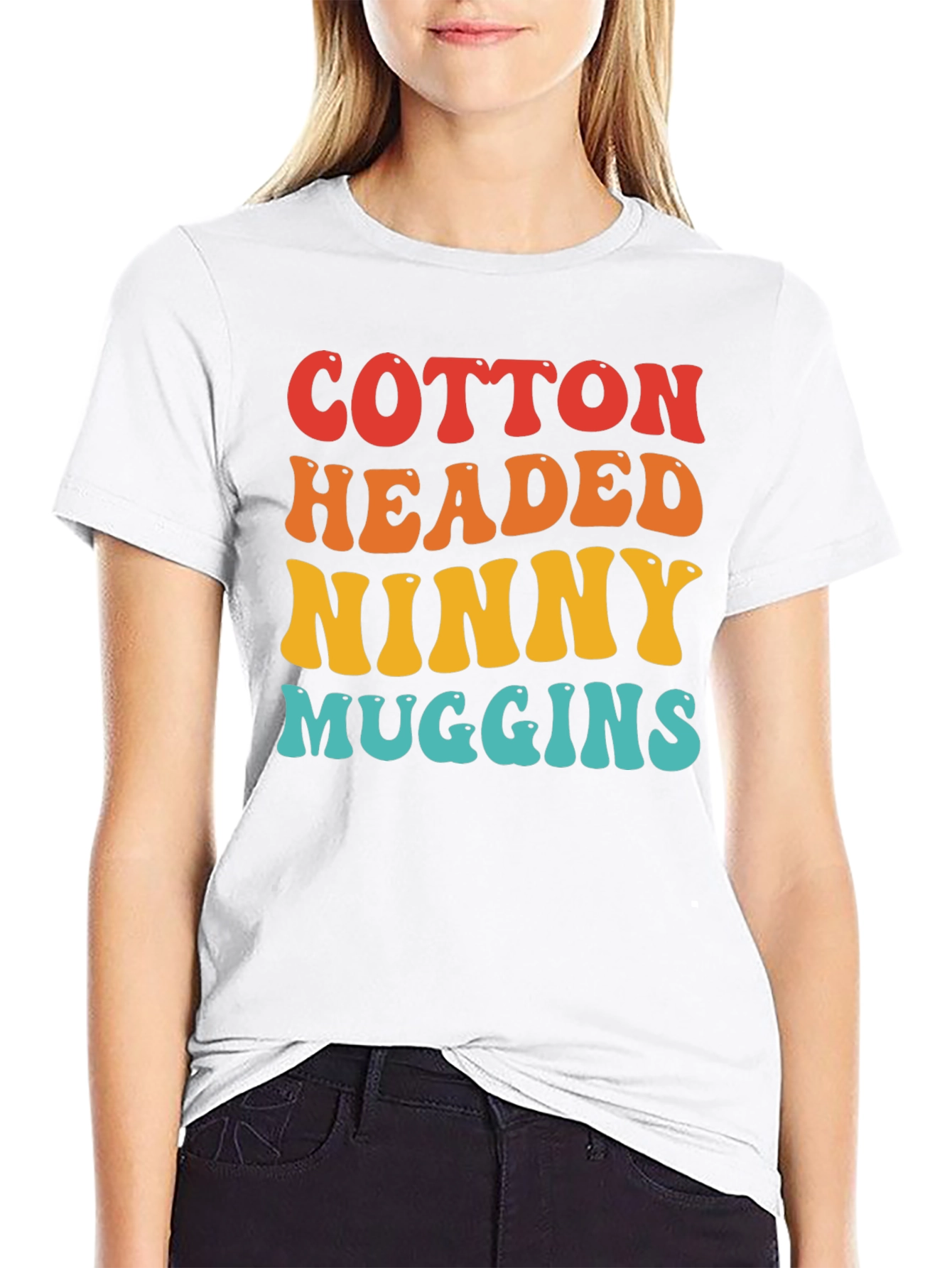 Black Cotton Headed Ninny Muggins Graphic Tee view 9