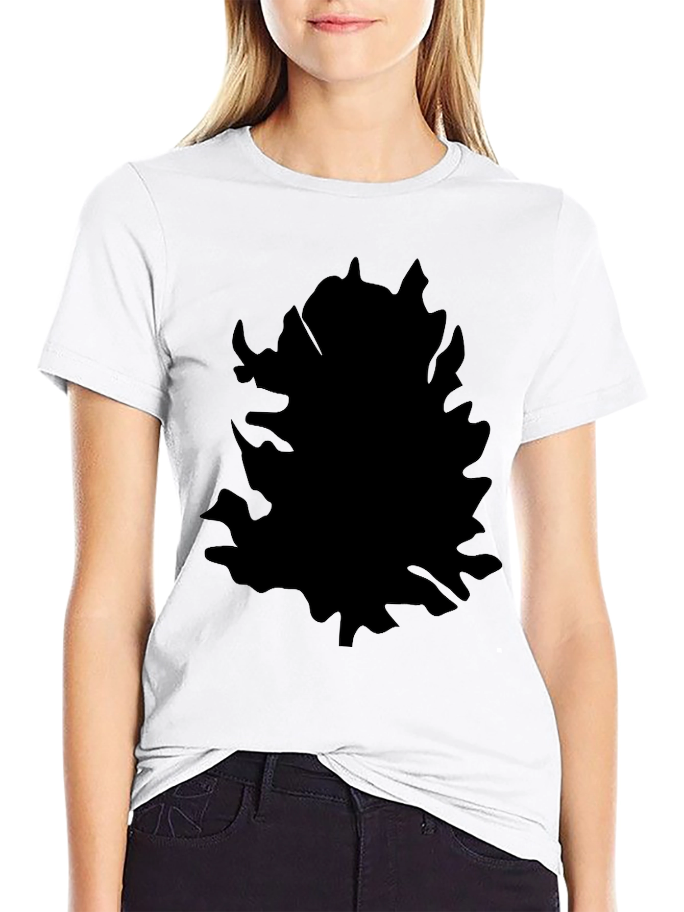 Black Men's Graphic Black T-Shirt view 9