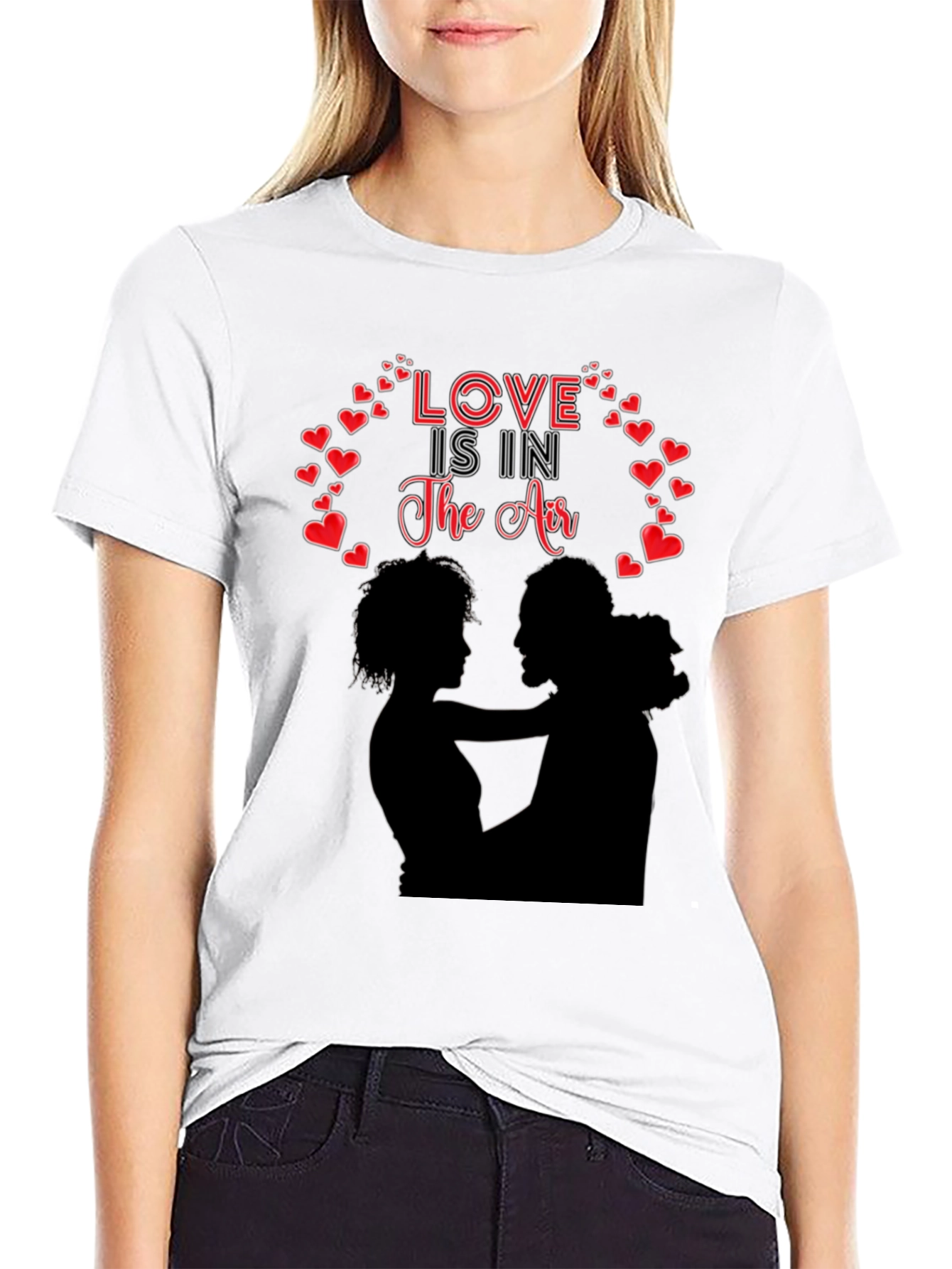 Black Love is in the Air Graphic T-Shirt view 9