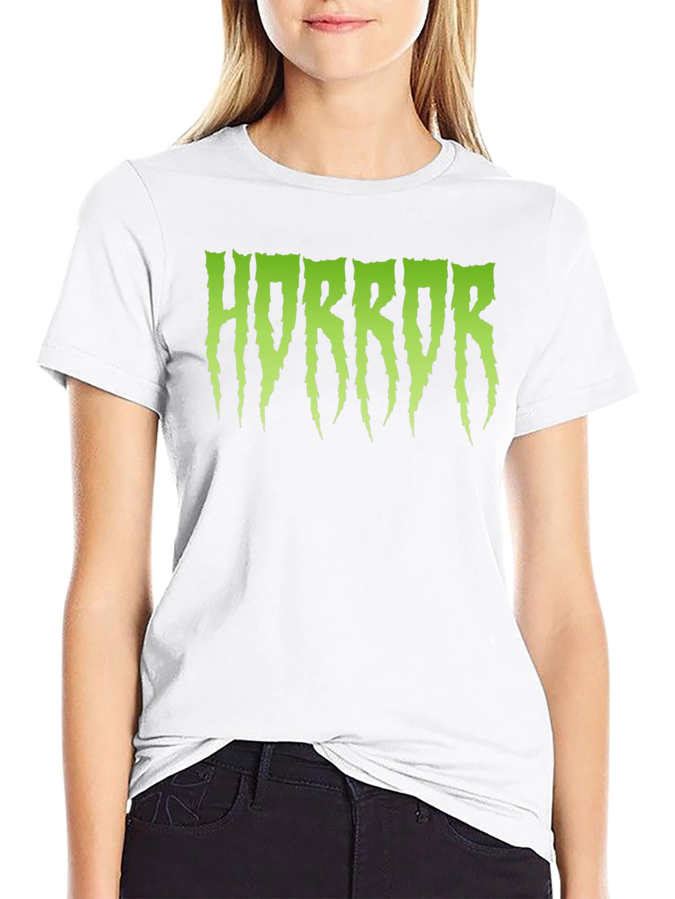 Black Horror Drip Graphic T-Shirt - Spooky Season Essential view 9