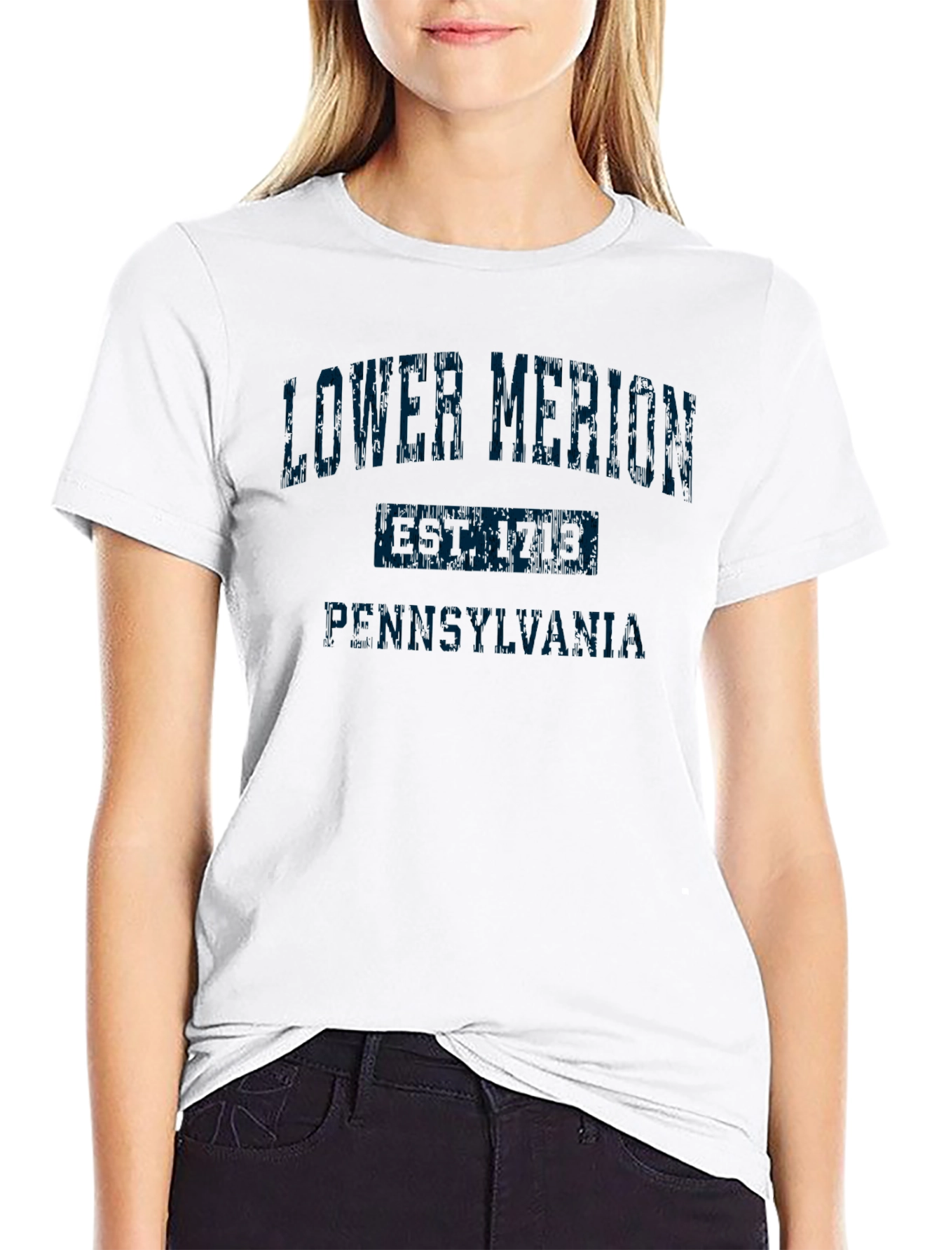 Black Lower Merion Pennsylvania Black T-Shirt view 9