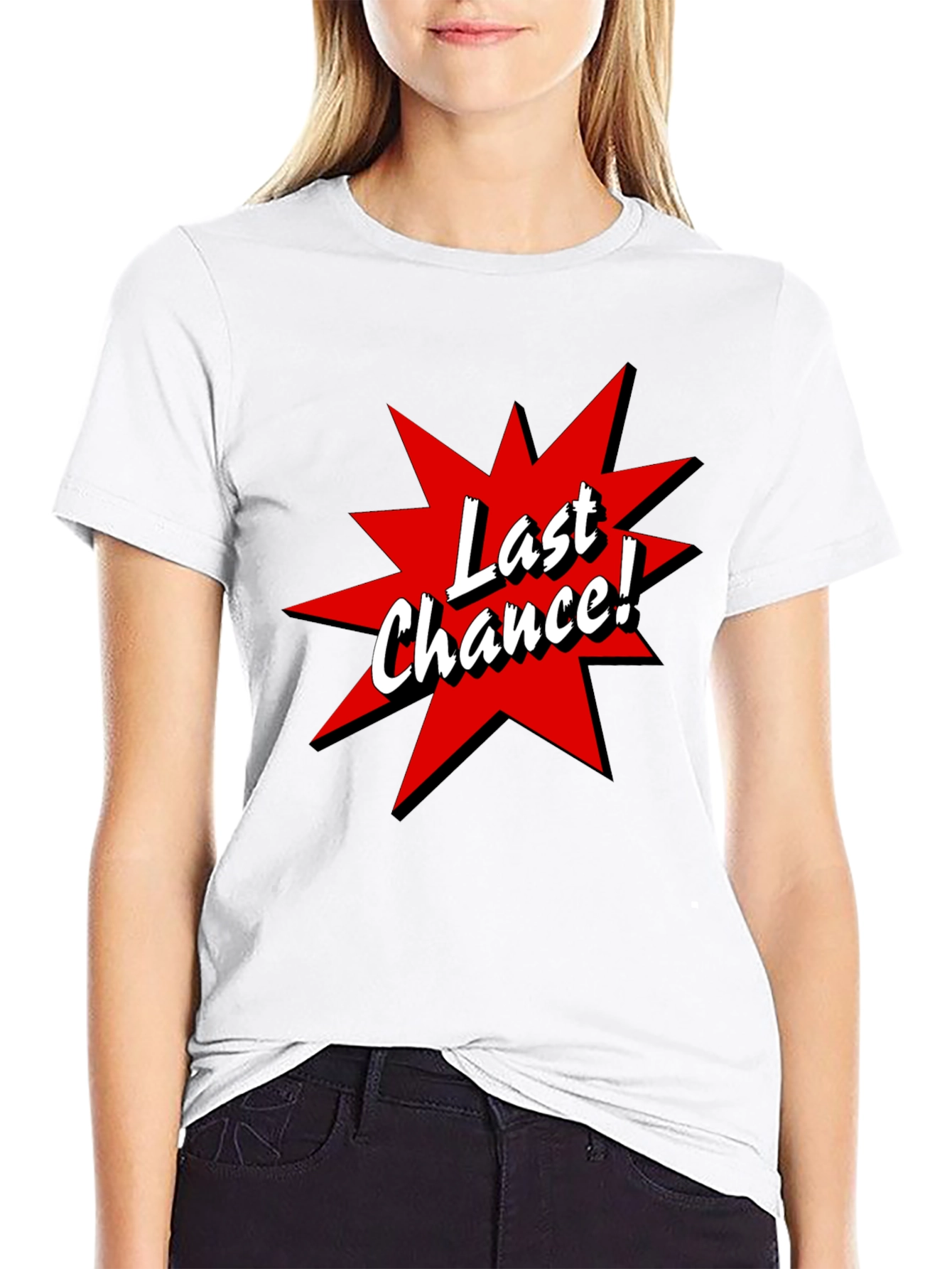 Black Last Chance T-Shirt - Black Tee view 9