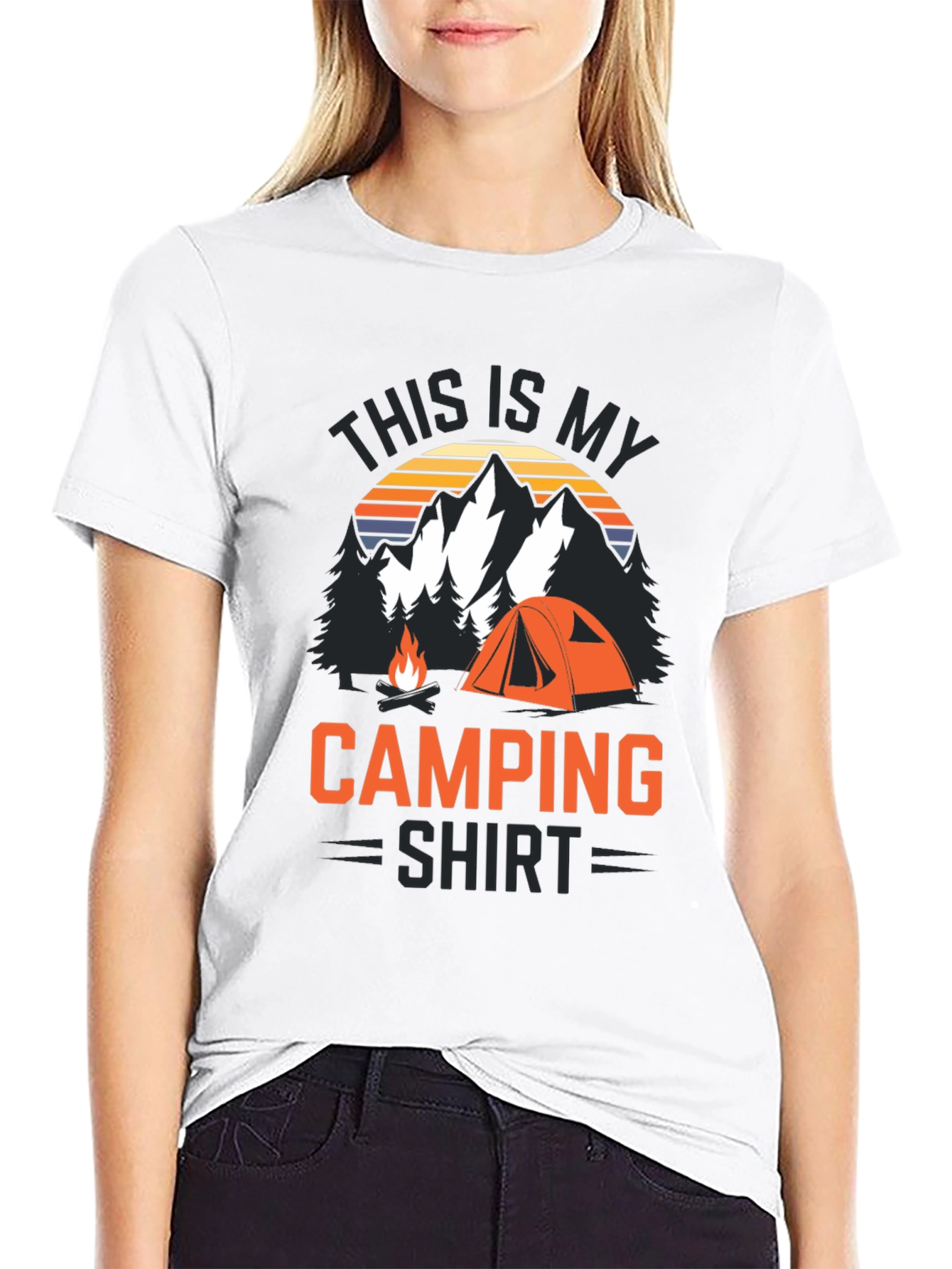 Black Camping Shirt - This is My Camping Shirt view 9