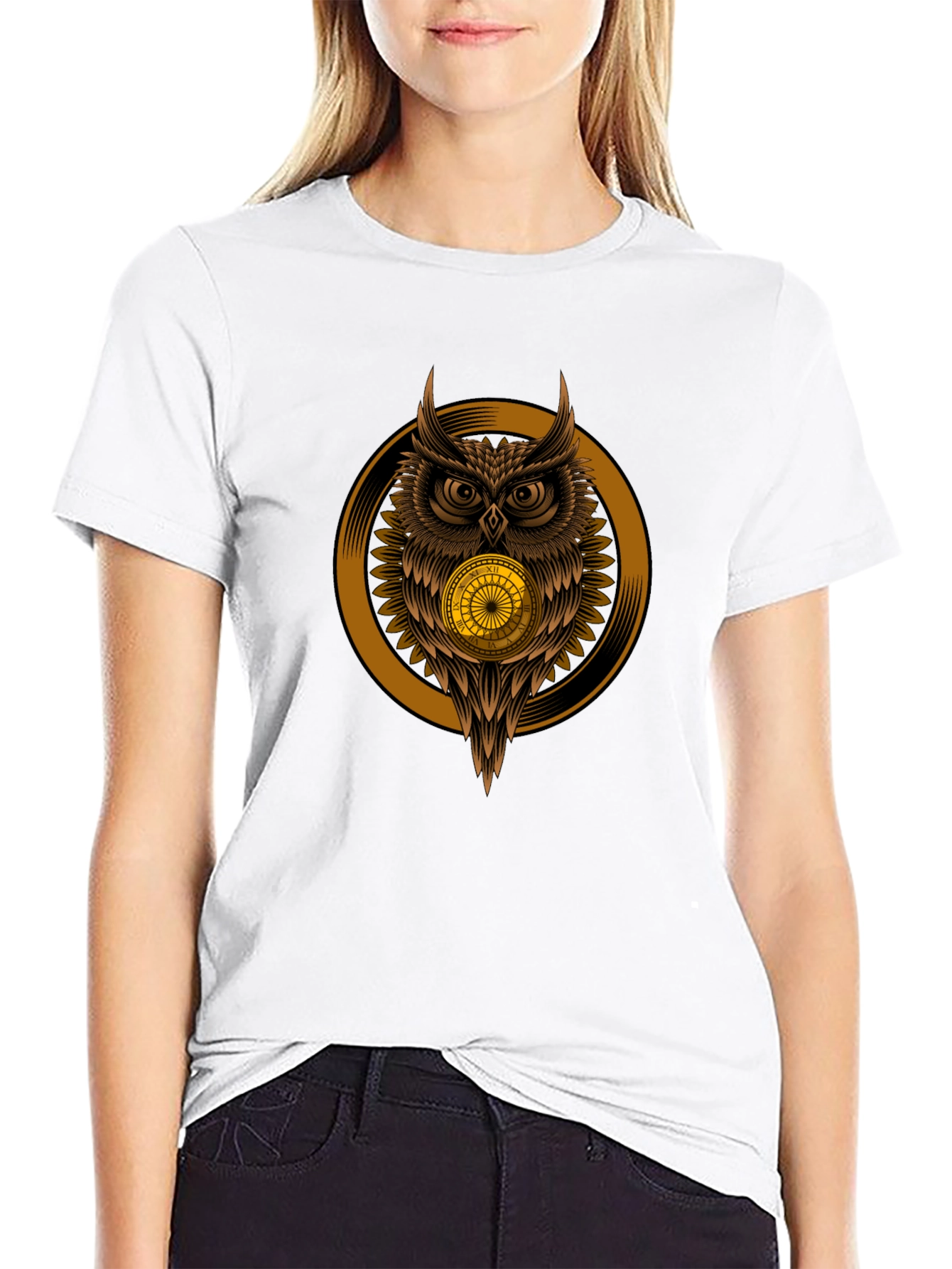 Black Owl Time T-Shirt view 9