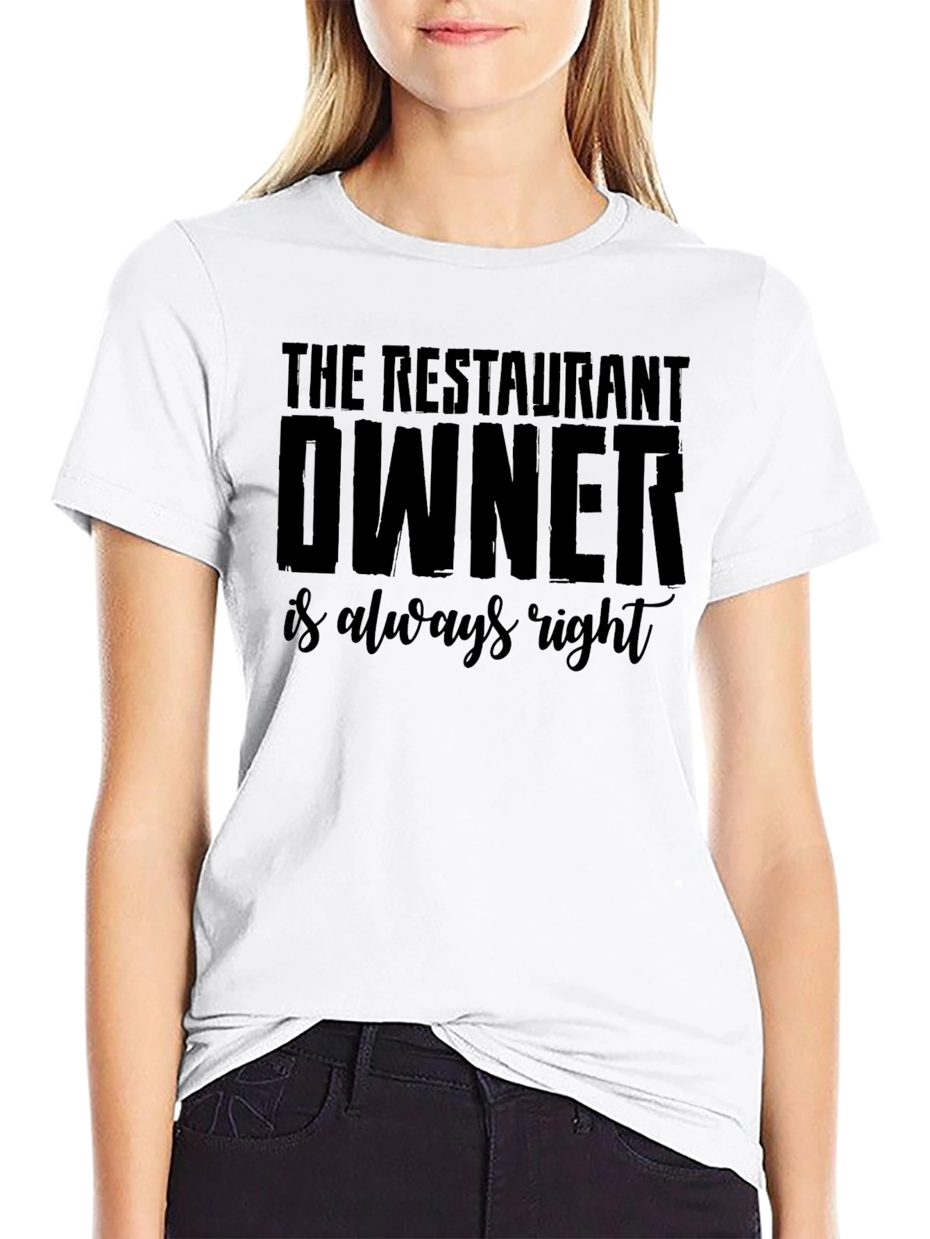 Black Restaurant Owner Always Right Graphic T-Shirt view 9