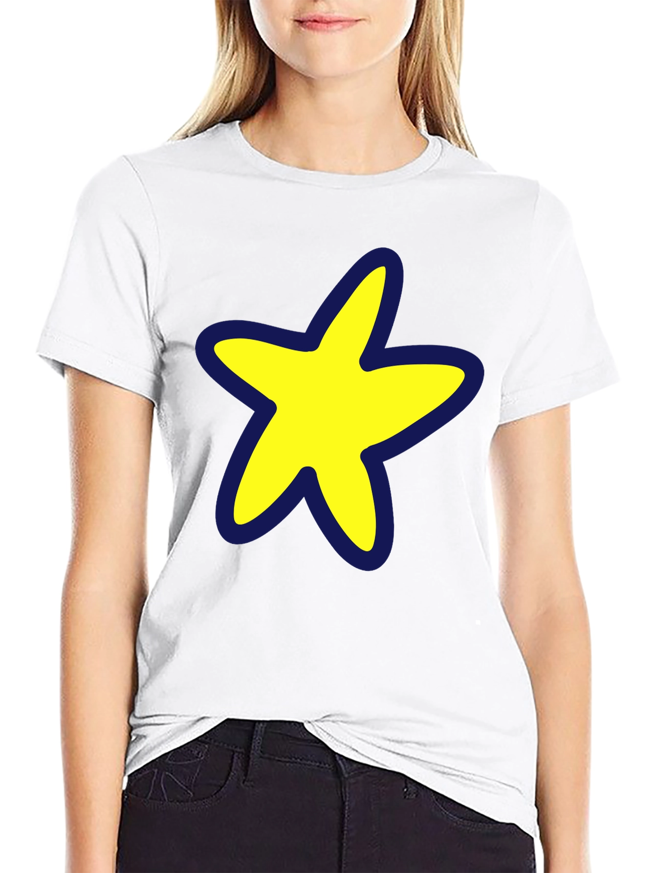 Black Star Graphic Black T-Shirt - Casual Style view 9
