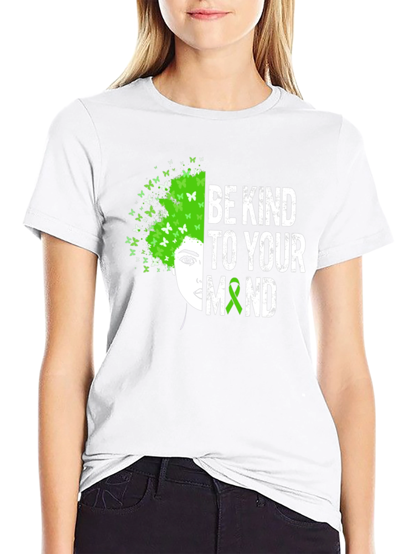 Black Be Kind To Your Mind T-Shirt - Mental Health Awareness Tee view 9