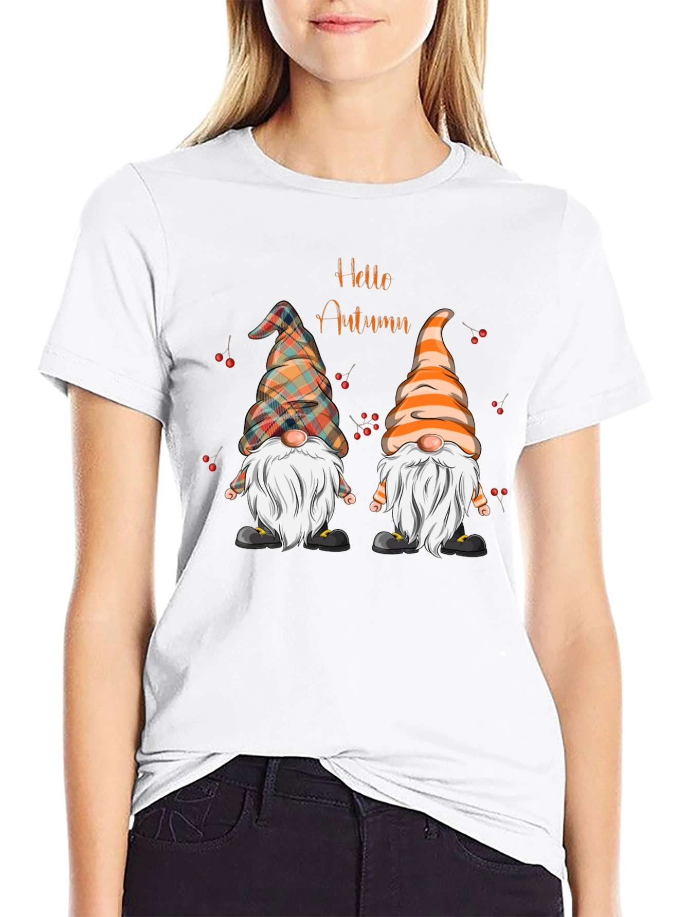 Hello Autumn Gnomes Graphic Tee - 9