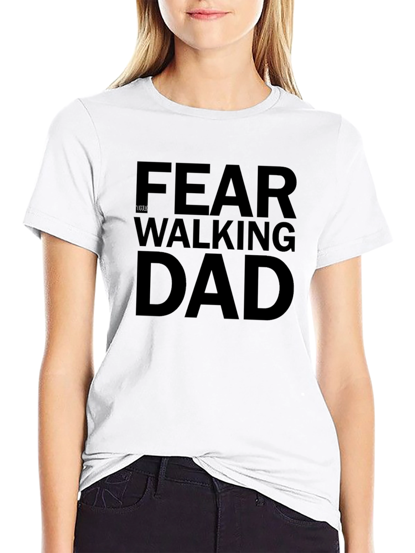 Black Fear The Walking Dad Black T-Shirt view 9