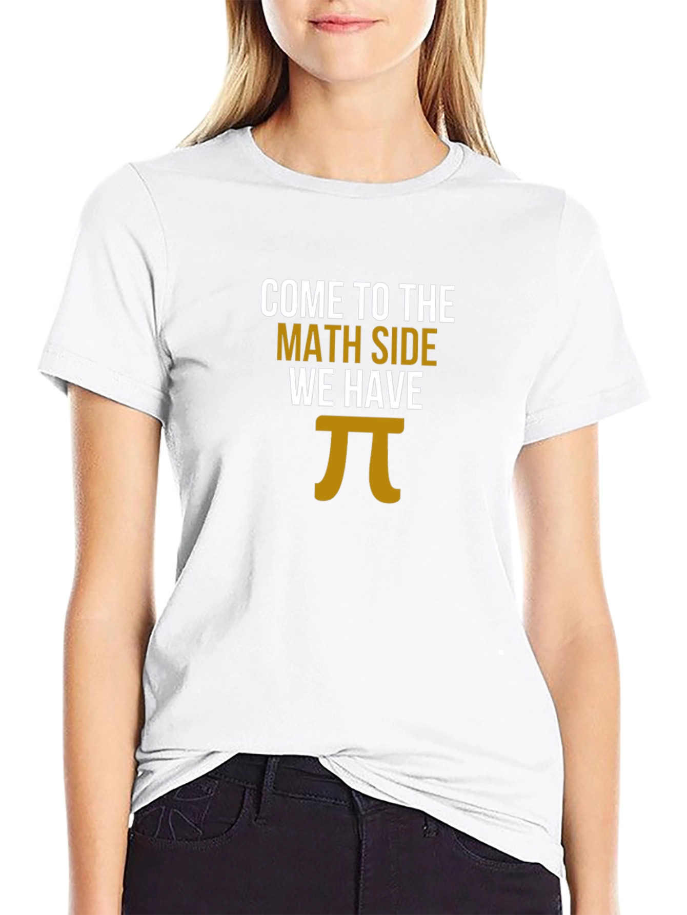 Black Math Side Pi T-Shirt - Funny Geek Tee view 9