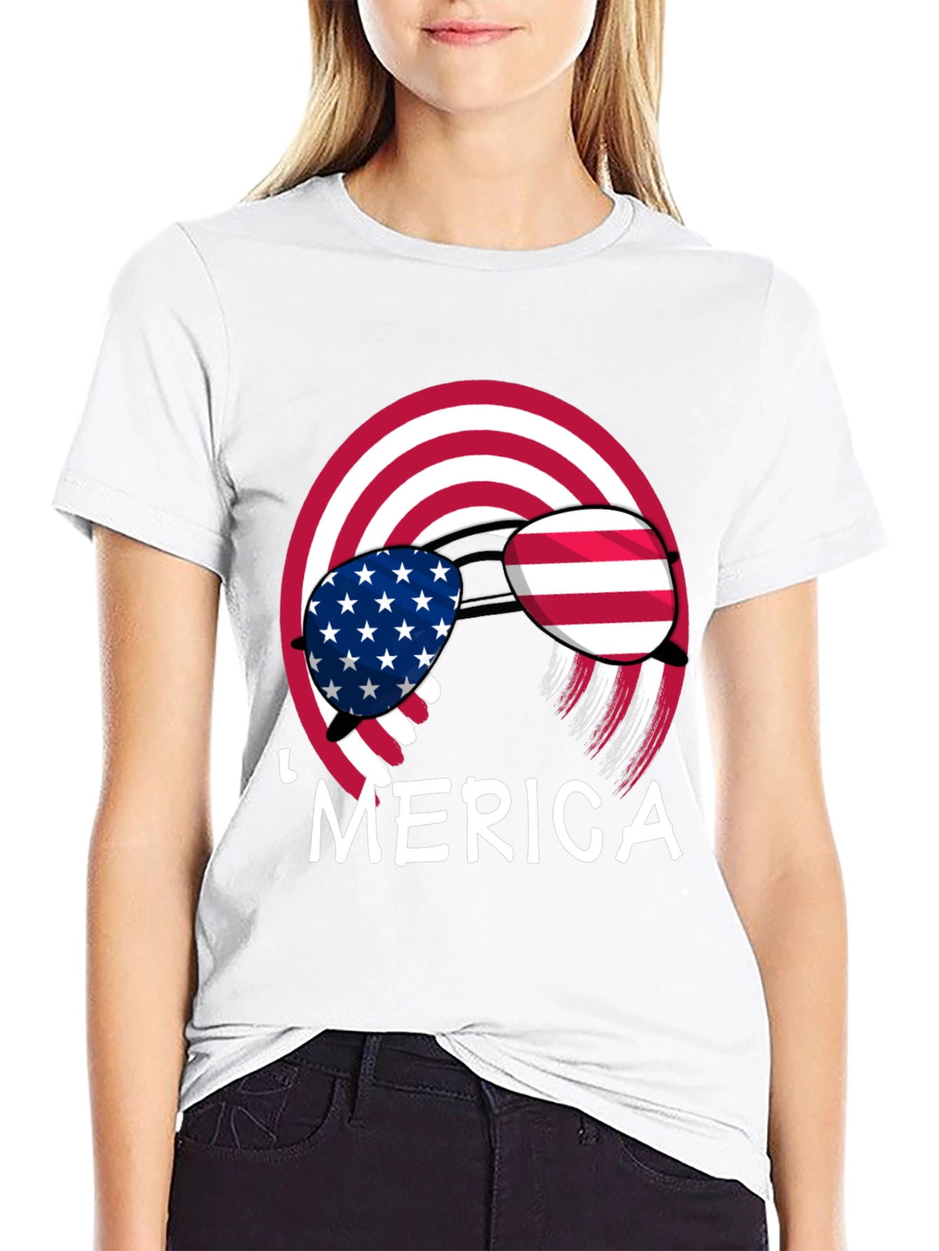 Black Patriotic 'Merica T-Shirt view 9
