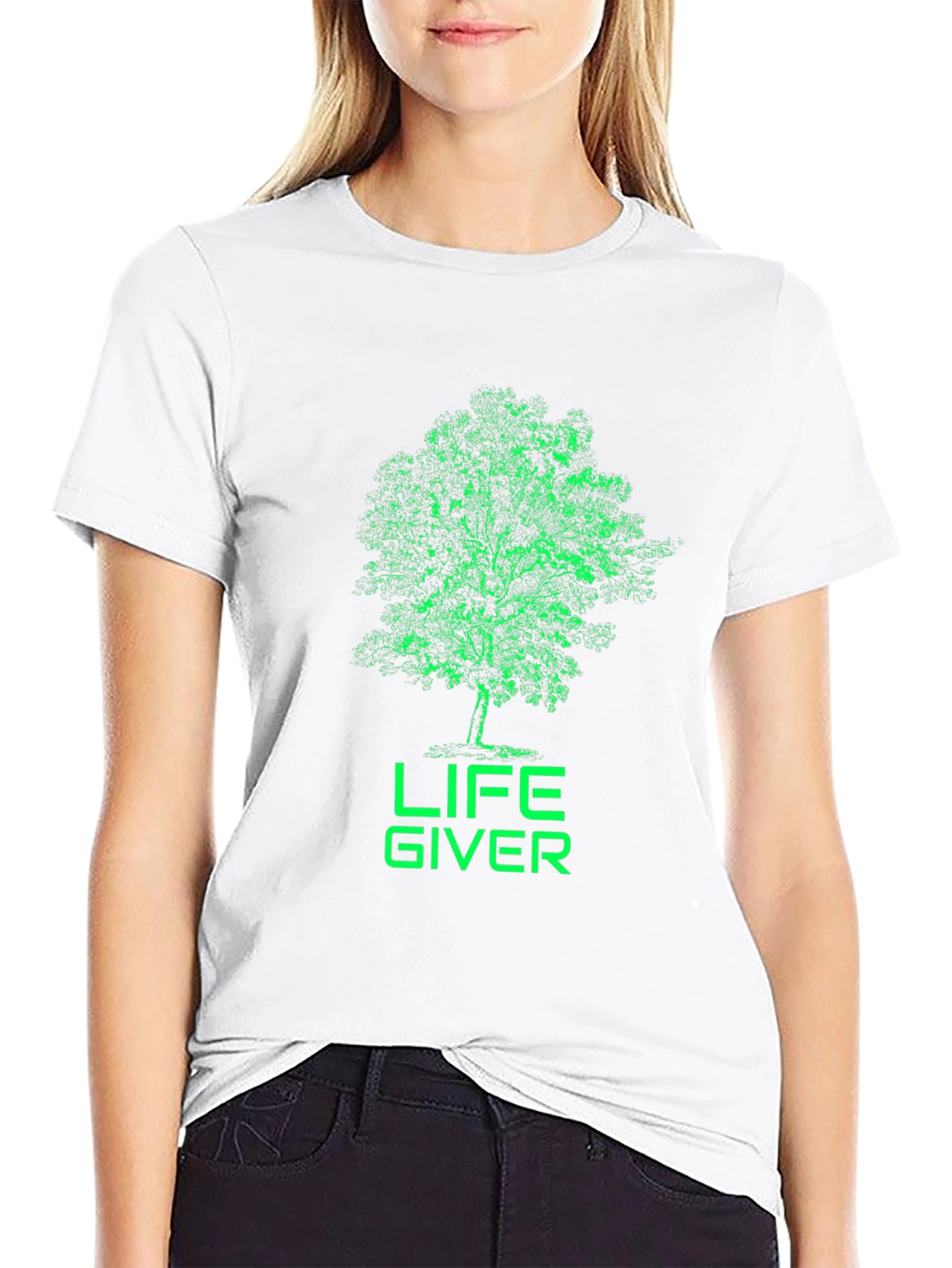 Black Life Giver Tree Graphic Tee view 9